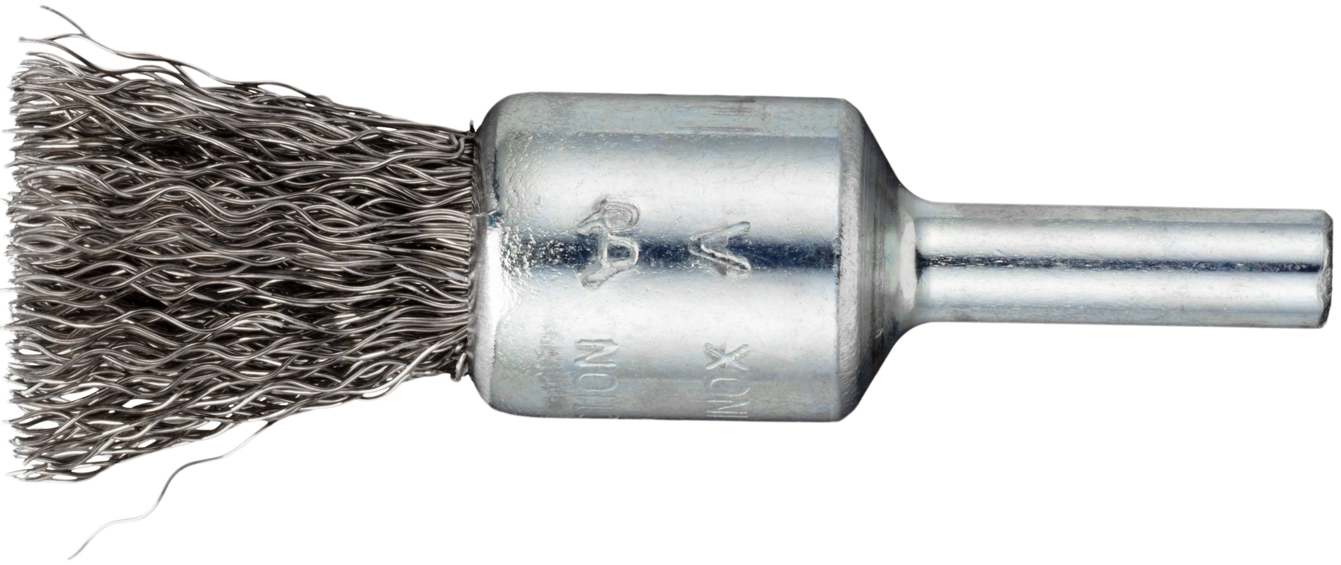 LUKAS-ERZETT Pinsel-Drahtbürste BPVW für Edelstahl 17x25mm für Geradschleifer gewellt BPVW 01725 S6 VA A351101506 10St.