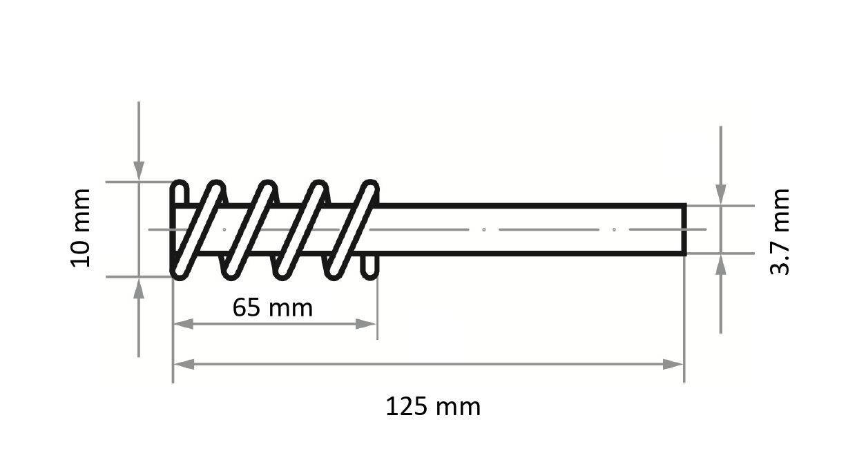 LUKAS-ERZETT Rohrbürste RBSN universal 10x65mm für Bohrmaschinen aus Nylon RBSN 1065 SIC 120 A359901065120 10St.