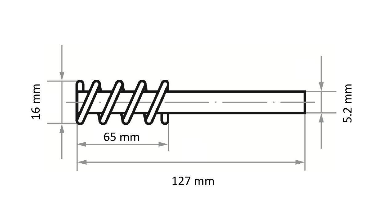 LUKAS-ERZETT Rohrbürste RBSN universal 16x65mm für Bohrmaschinen aus Nylon RBSN 1665 SIC 120 A359901665120 10St.