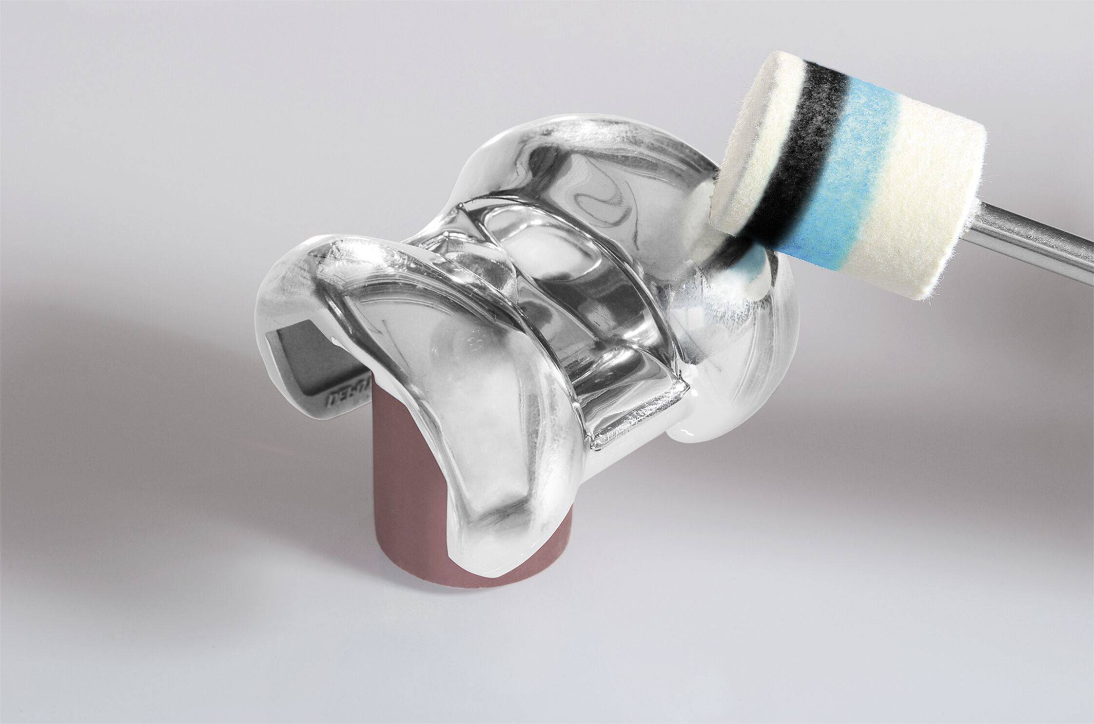 LUKAS-ERZETT A3705010123 Polierstift P3KE Rundkegelform 10x12mm Schaft 3mm Filz für Polierpaste 20St.