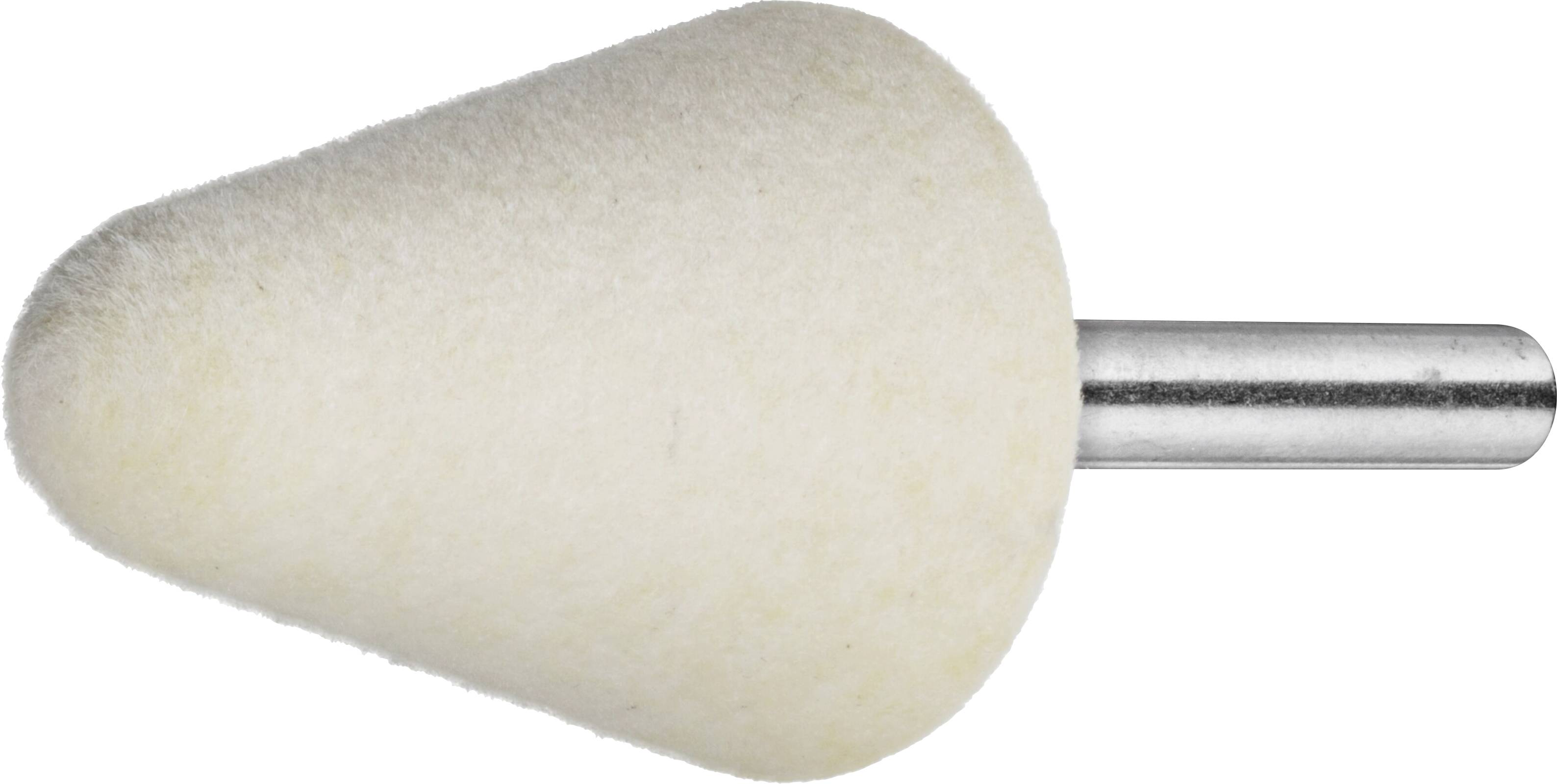LUKAS-ERZETT A3705030406 Polierstift P3KE Rundkegelform 30x40mm Schaft 6mm Filz für Polierpaste 10St.