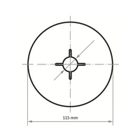 LUKAS-ERZETT A38301150241 Fiberscheibe Durchmesser 115mm Bohrungs-Ø 22mm 50St. LUKAS-ERZETT A38301150241 Fiberscheibe Durchmesser 115mm Bohrungs-Ø 22mm 50St.