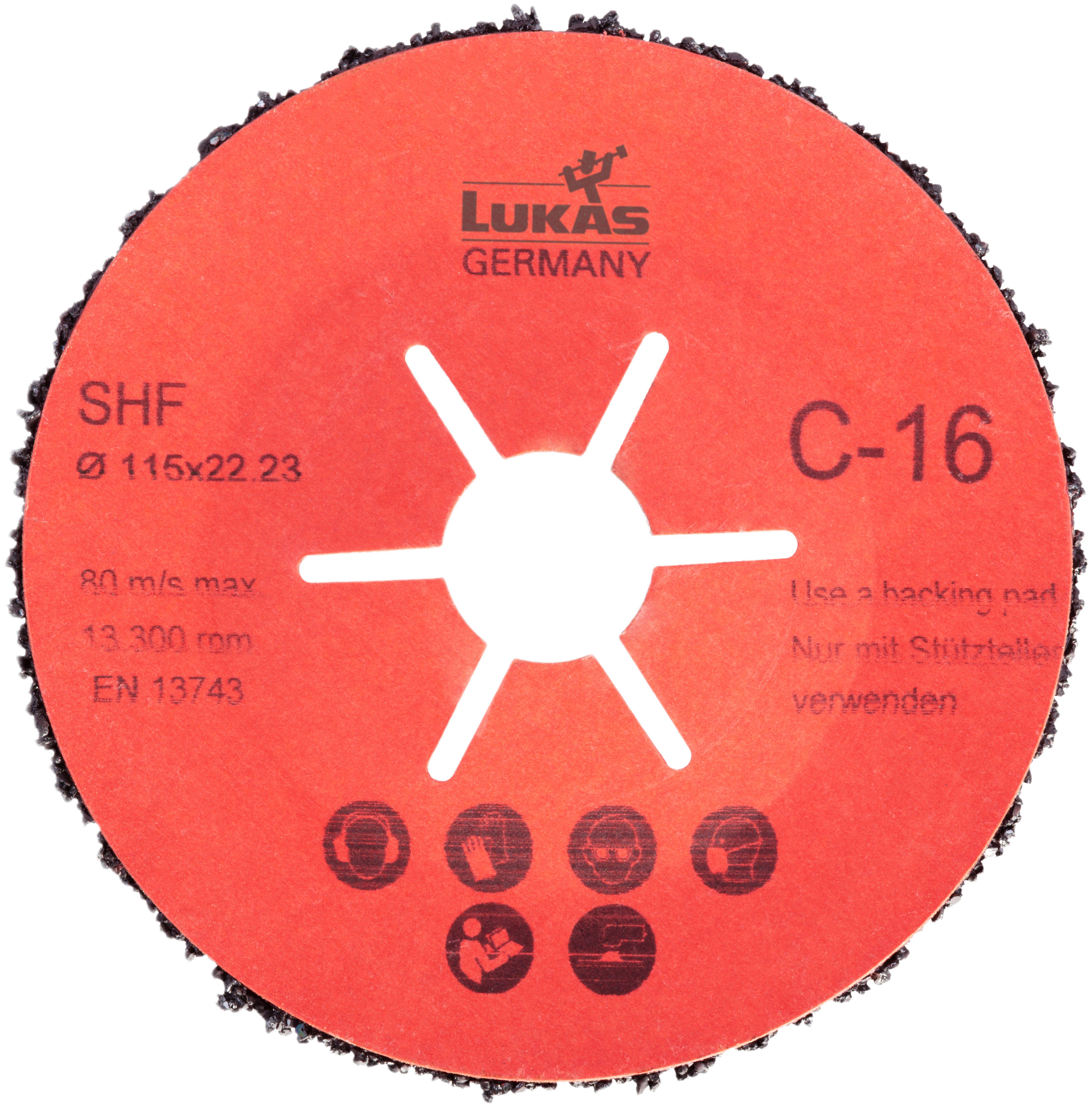 LUKAS-ERZETT A38351150164 SHF 115x22 C16 Schruppscheibe Durchmesser 115mm Bohrungs-Ø 22.23mm 25St.