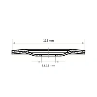 LUKAS-ERZETT A38351150364 SHF 115x22 C36 Schruppscheibe Durchmesser 115mm Bohrungs-Ø 22.23mm 25St. LUKAS-ERZETT A38351150364 SHF 115x22 C36 Schruppscheibe Durchmesser 115mm Bohrungs-Ø 22.23mm 25St.