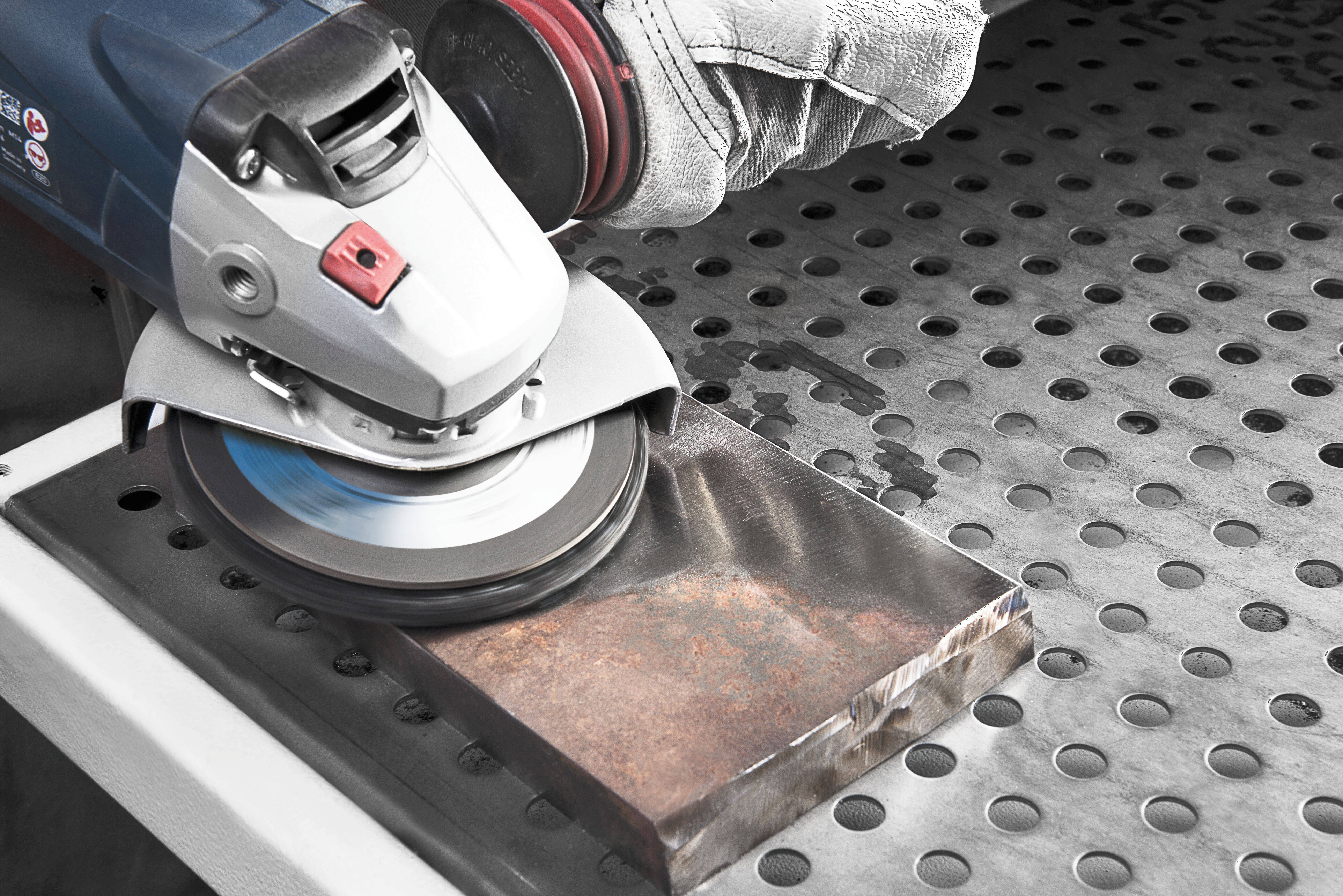 LUKAS-ERZETT A671612506014 Polierteller P6PT Ø 125mm Medium | Korn 60 | für Winkelschleifer flach Kompaktkorn