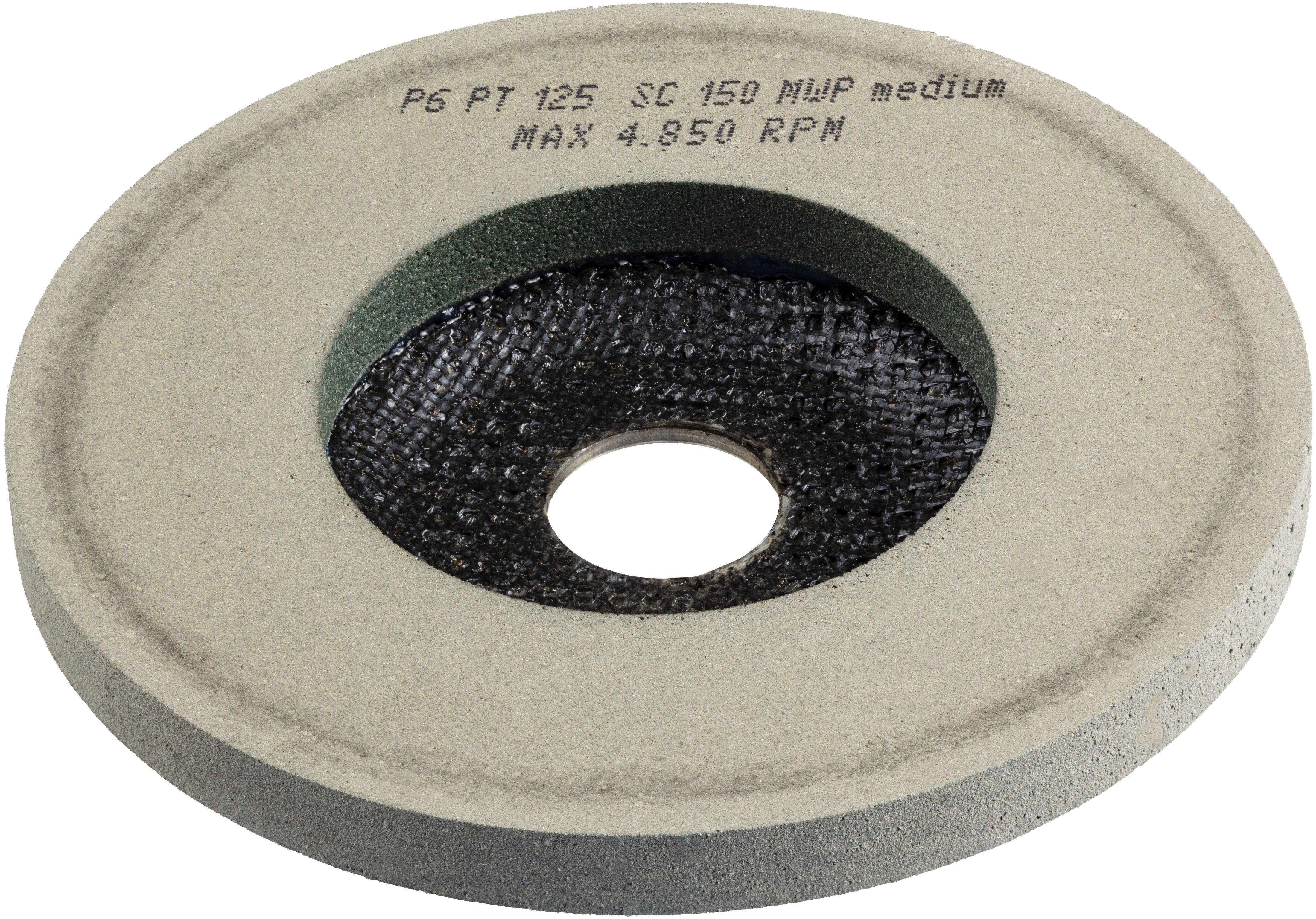 LUKAS-ERZETT A671612515014 Polierteller P6PT Ø 125mm Medium | Korn 150 | für Winkelschleifer flach Siliciumcarbid