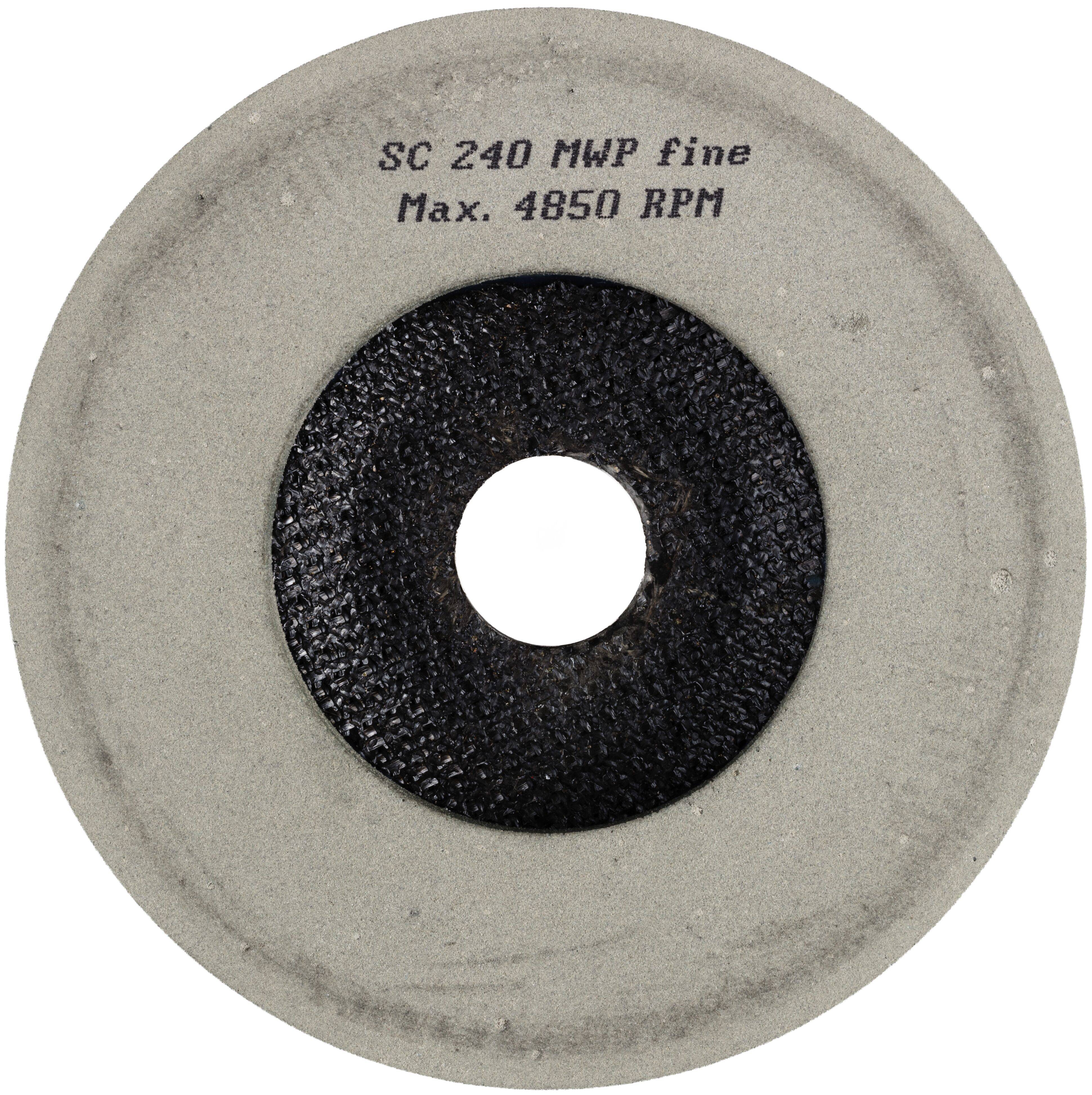 LUKAS-ERZETT A671612524014 Polierteller P6PT Ø 125mm fein | Korn 240 | für Winkelschleifer flach Siliciumcarbid