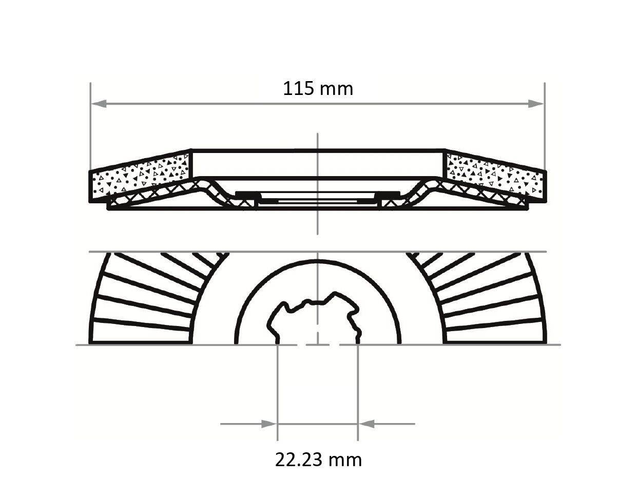 LUKAS-ERZETT A67181250401865 Fächerschleifscheibe Durchmesser 125mm Körnung (num)=40 10St.