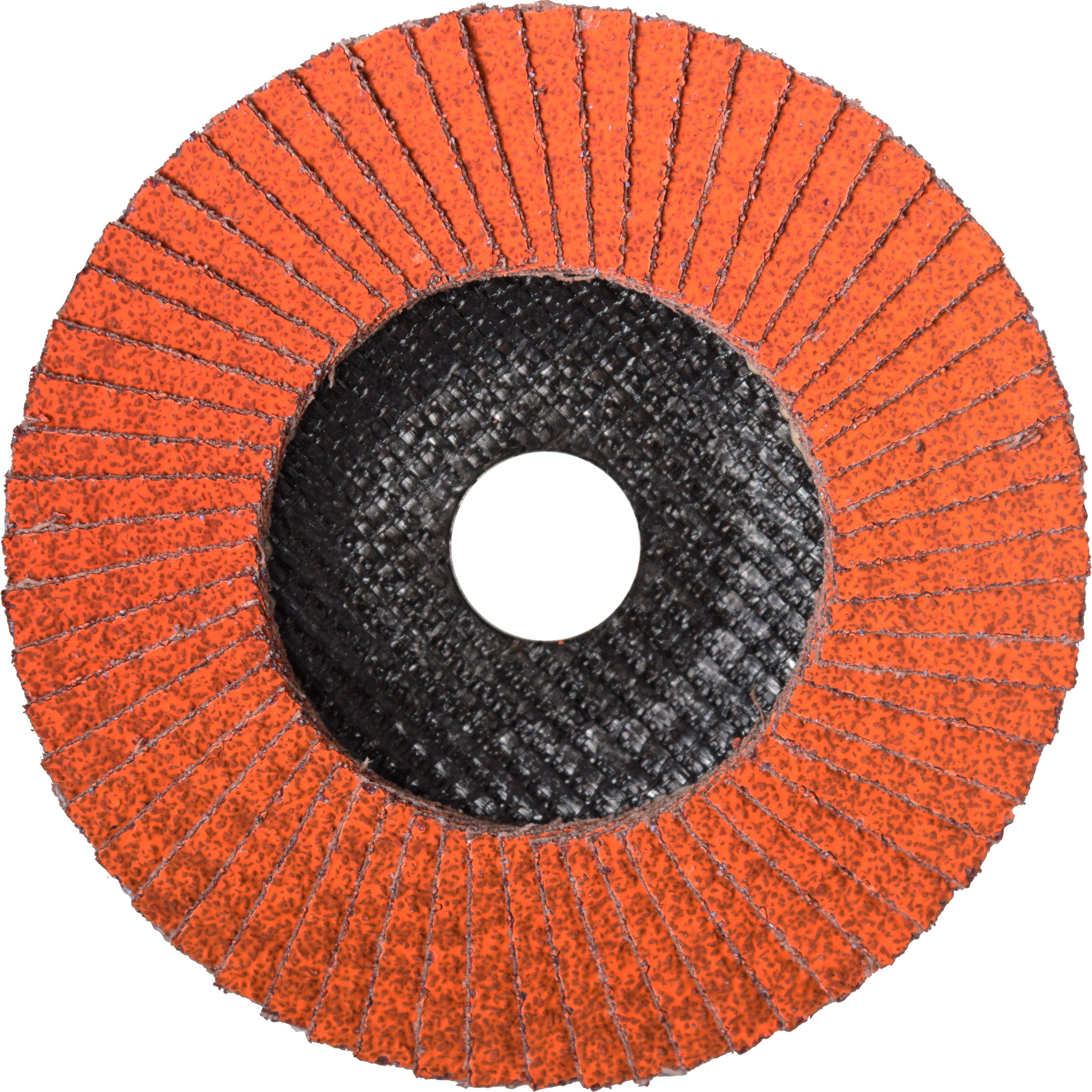 LUKAS-ERZETT A67251250401466 Fächerschleifscheibe Durchmesser 125mm Bohrungs-Ø 22.23mm 10St.