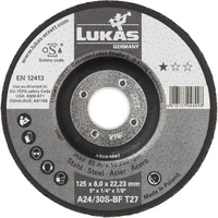 LUKAS-ERZETT AS000712V9802 T27 150x6,0x22,23 Schruppscheibe Durchmesser 150mm 10St. LUKAS-ERZETT AS000712V9802 T27 150x6,0x22,23 Schruppscheibe Durchmesser 150mm 10St.