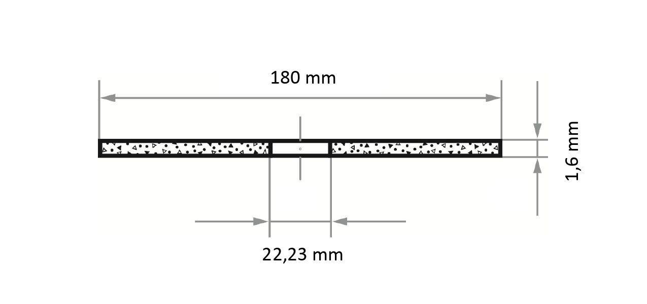 LUKAS-ERZETT T41 180x1,6x22,23 A46T-BF AT000716V9802 Trennscheiben-Set 180mm 25St.