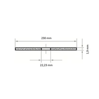 LUKAS-ERZETT T41 230x1,9x22,23 A46T-BF AT000742V9802 Trennscheiben-Set 230mm 25St. LUKAS-ERZETT T41 230x1,9x22,23 A46T-BF AT000742V9802 Trennscheiben-Set 230mm 25St.