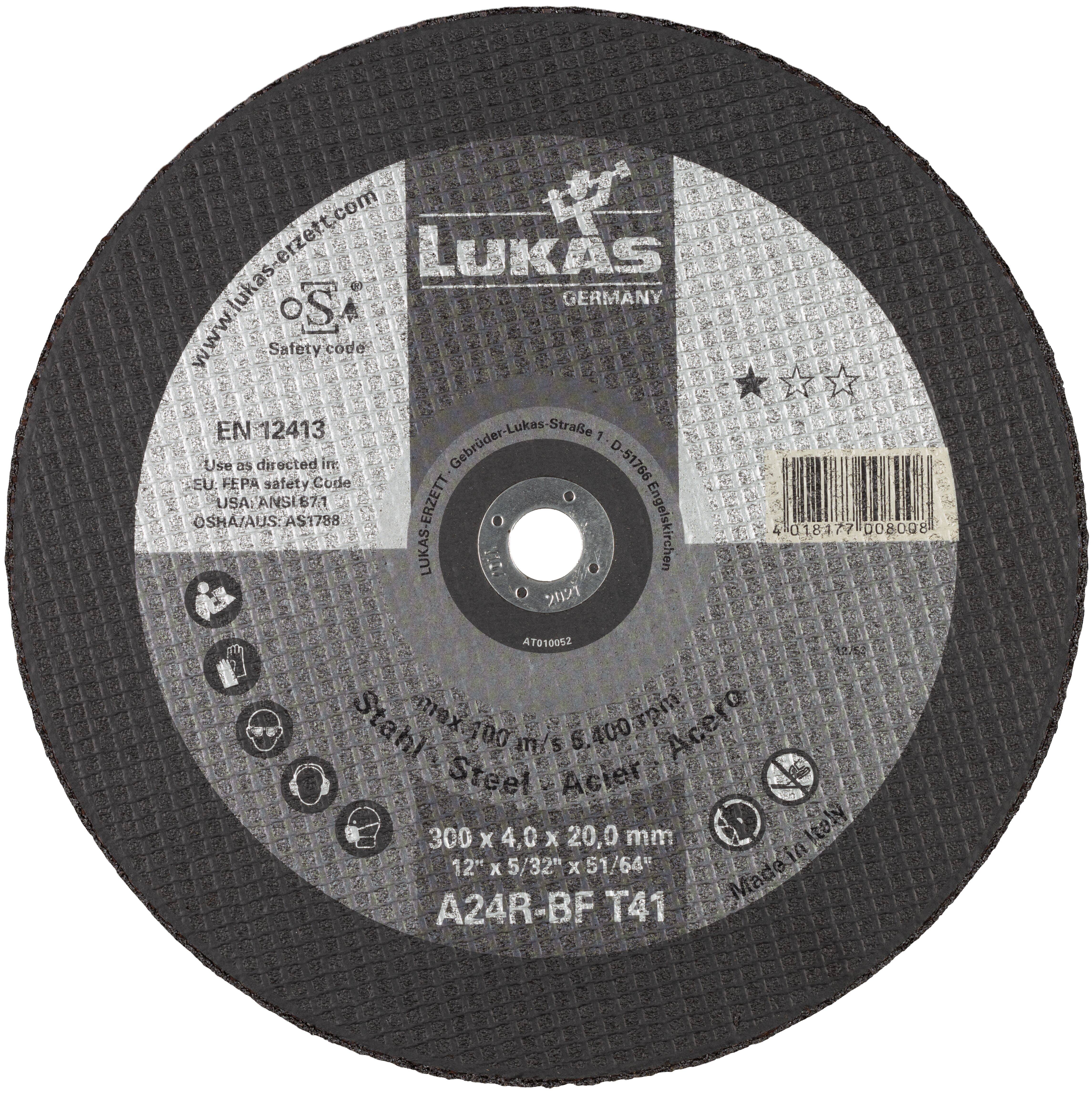 LUKAS-ERZETT T42 150x2,5x22,23 A30U-BF AT001724V9802 Trennscheiben-Set 150mm 25St.