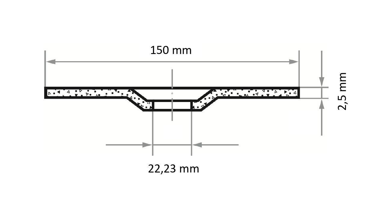 LUKAS-ERZETT T42 150x2,5x22,23 A30U-BF AT001724V9802 Trennscheiben-Set 150mm 25St.