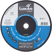 LUKAS-ERZETT T41 180x2,0x22,23 A36U-BF AT001743V9802 Trennscheiben-Set 180mm 25St. LUKAS-ERZETT T41 180x2,0x22,23 A36U-BF AT001743V9802 Trennscheiben-Set 180mm 25St.