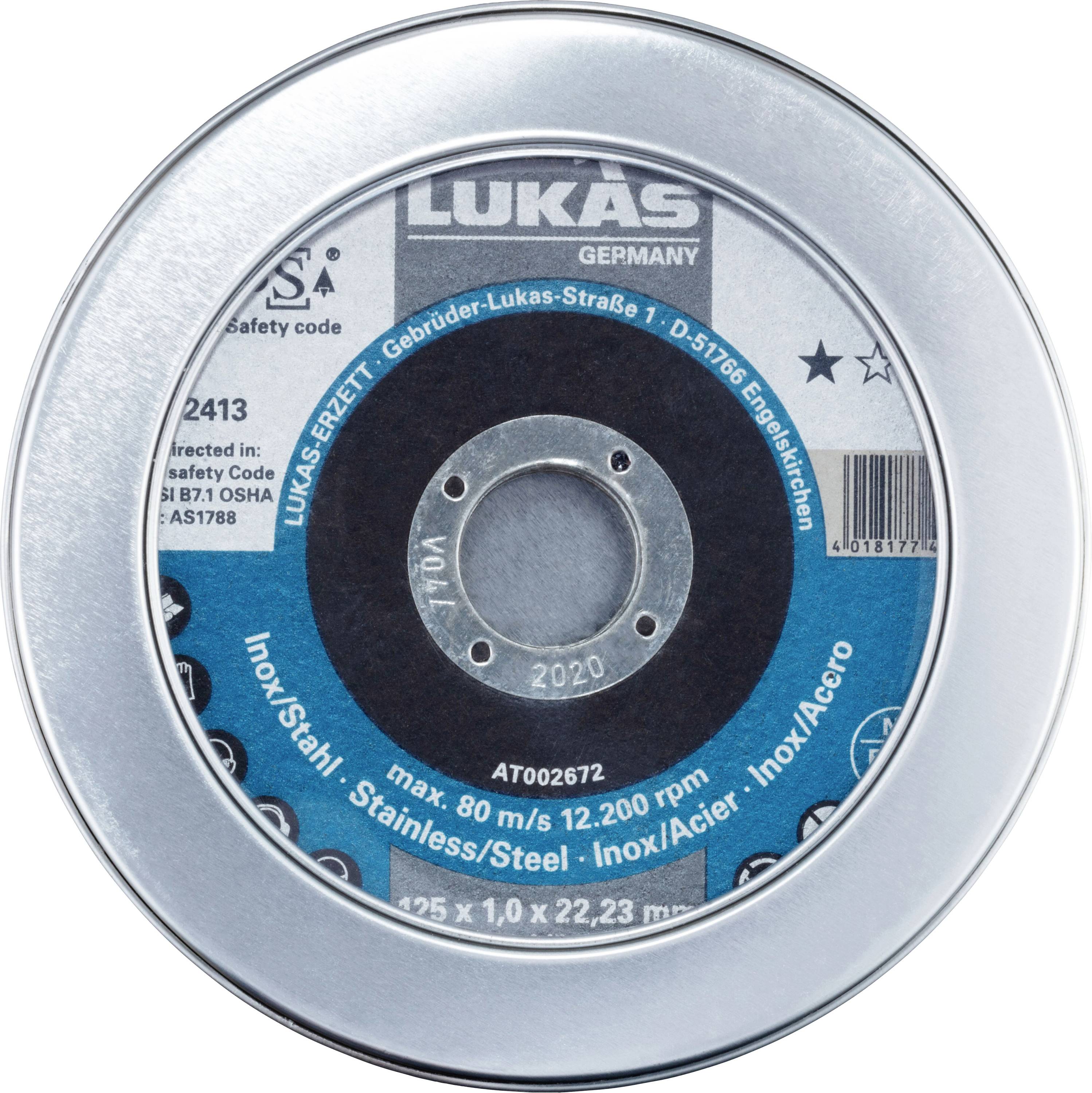 LUKAS-ERZETT T41 125 AT002672V9807010 Trennscheiben-Set 125mm 10St.