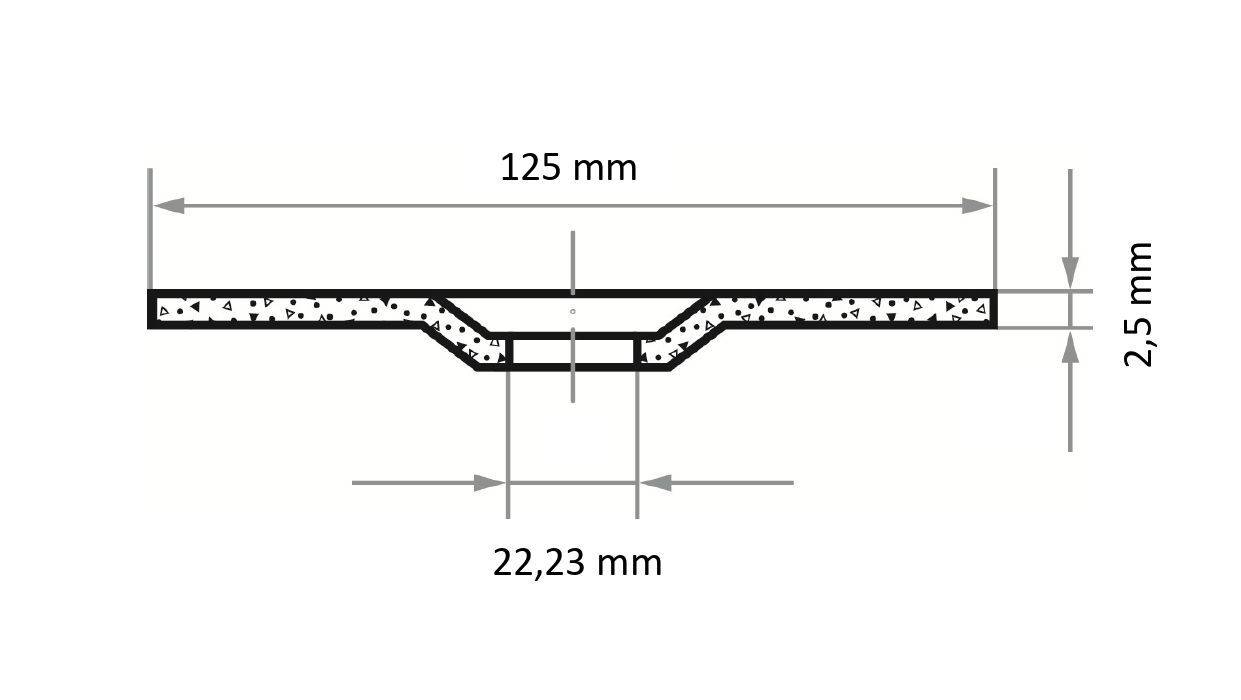 LUKAS-ERZETT T42 125x2,5x22,23 AT004157V9802 Trennscheiben-Set 125mm 25St.