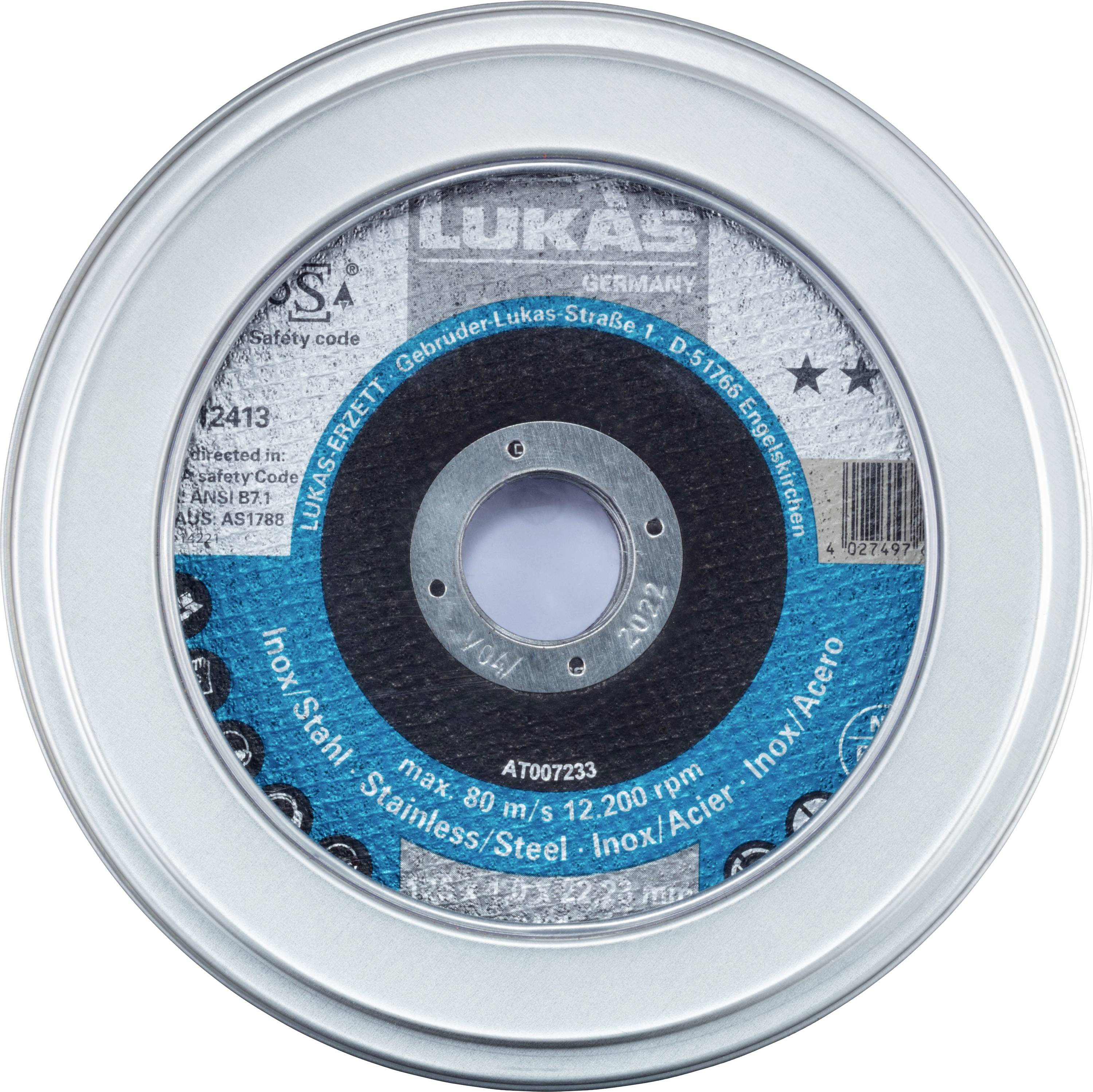 LUKAS-ERZETT T41 125 AT007233V9807010 Trennscheiben-Set 125mm 10St.