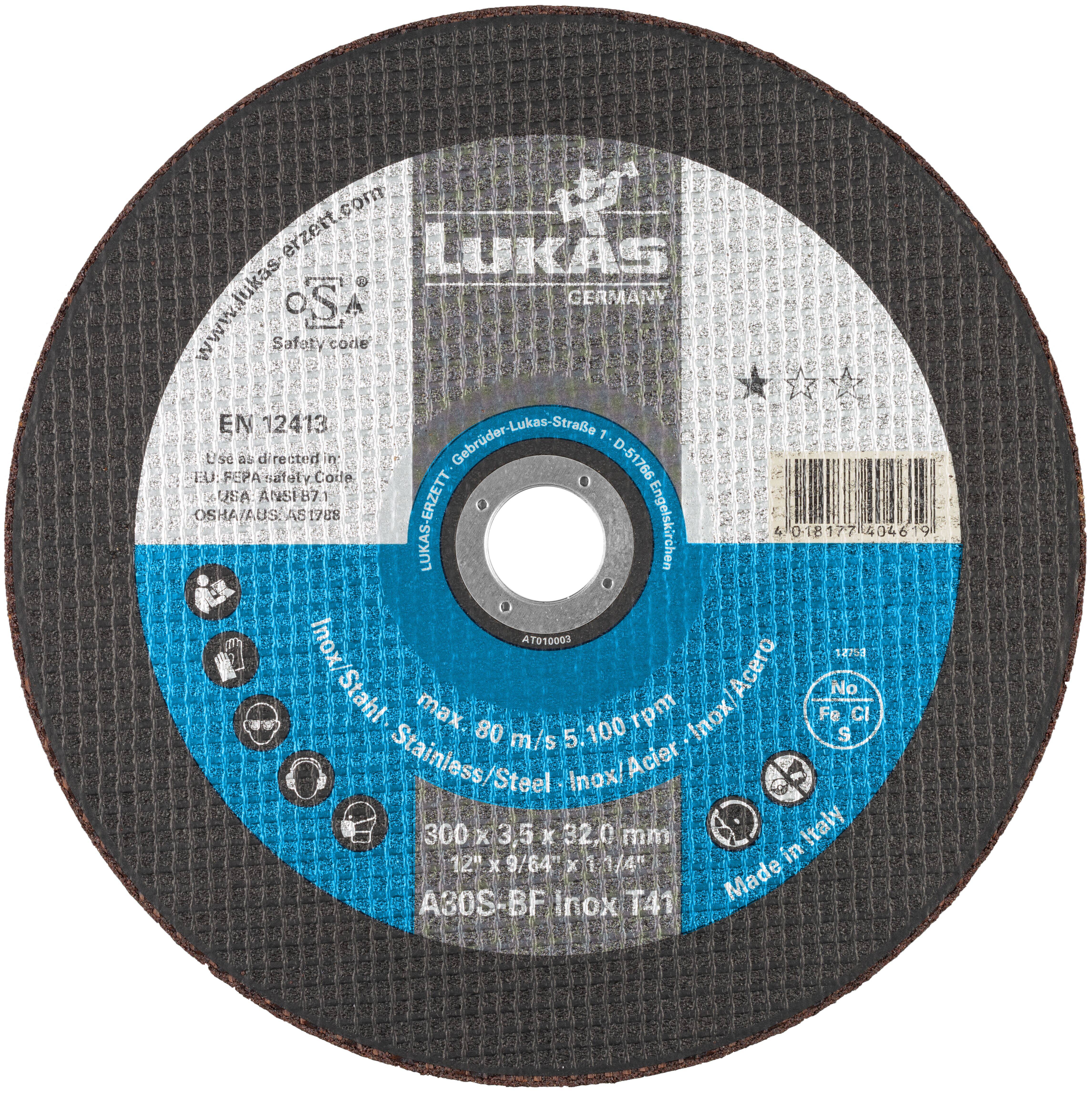 LUKAS-ERZETT T41 300x3,5x32,00 A30S-BF AT010003 Trennscheiben-Set 300mm 10St.