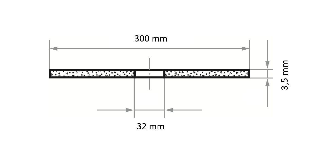 LUKAS-ERZETT T41 300x3,5x32,00 A30S-BF AT010003 Trennscheiben-Set 300mm 10St.