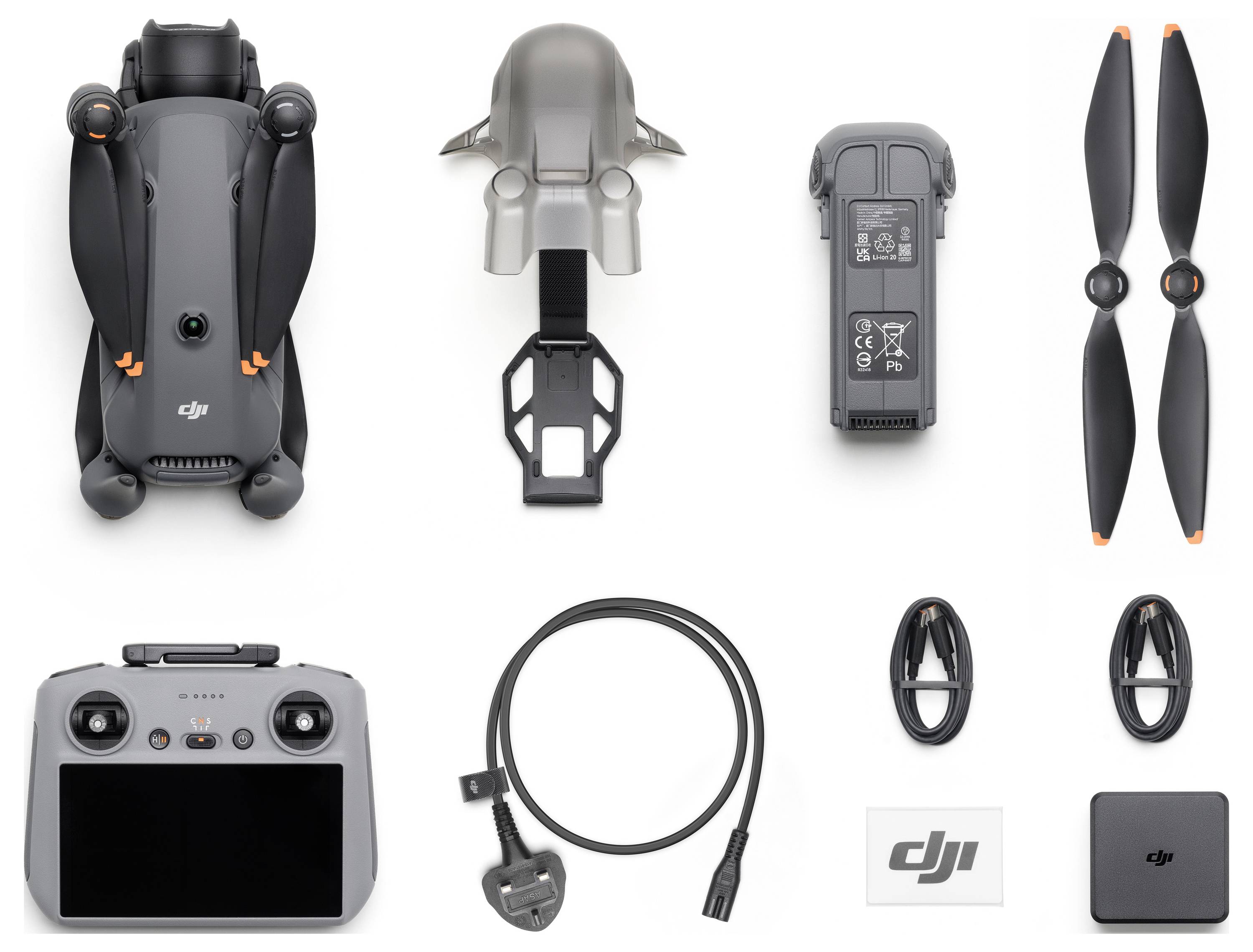 DJI Mavic 4 Pro Fly More Combo (RC 2) inkl. Smart Controller Quadrocopter RtF Kameraflug, Profi Grau