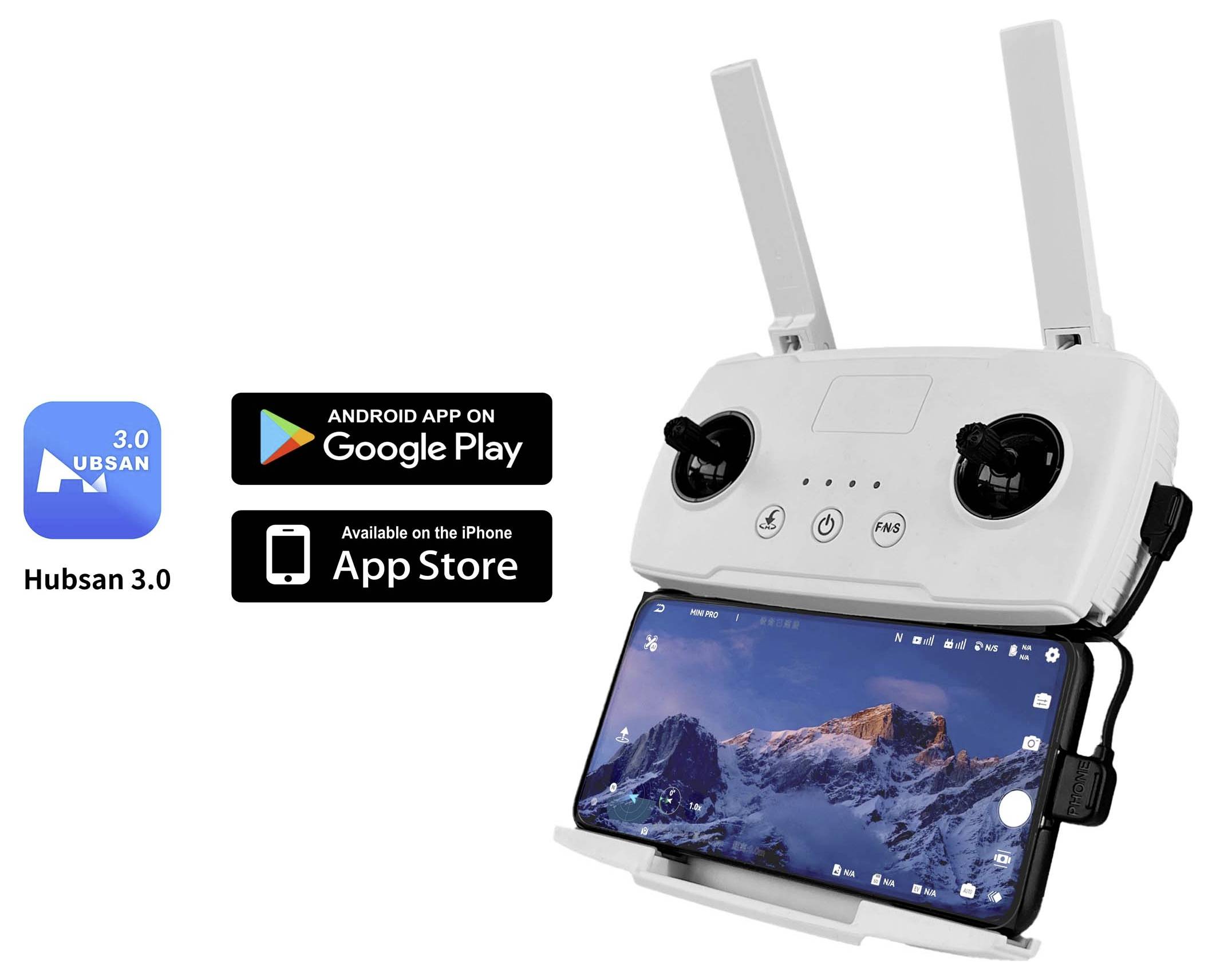 Hubsan Zino Mini Pro-2025 Quadrocopter RtF Kameraflug Weiß (matt)