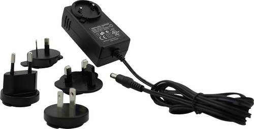 HN Power HNP42I-240 Steckernetzteil, Festspannung 24 V/DC 1.75 A 42 W mit USA-Adapter, mit Europa-A