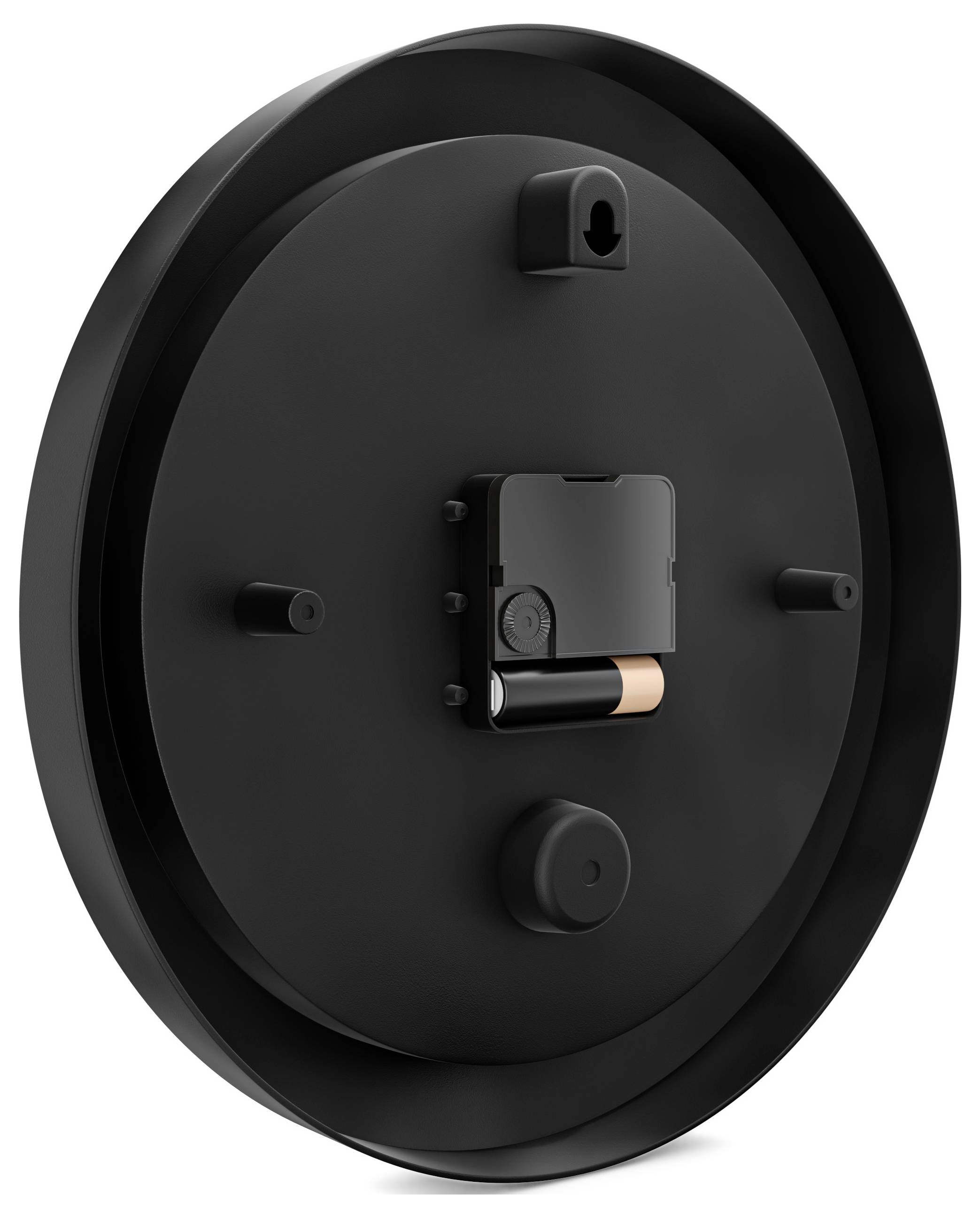 Mebus 52450 Funk Wanduhr 26cm x 26cm x 26cm x 4.5cm Schwarz