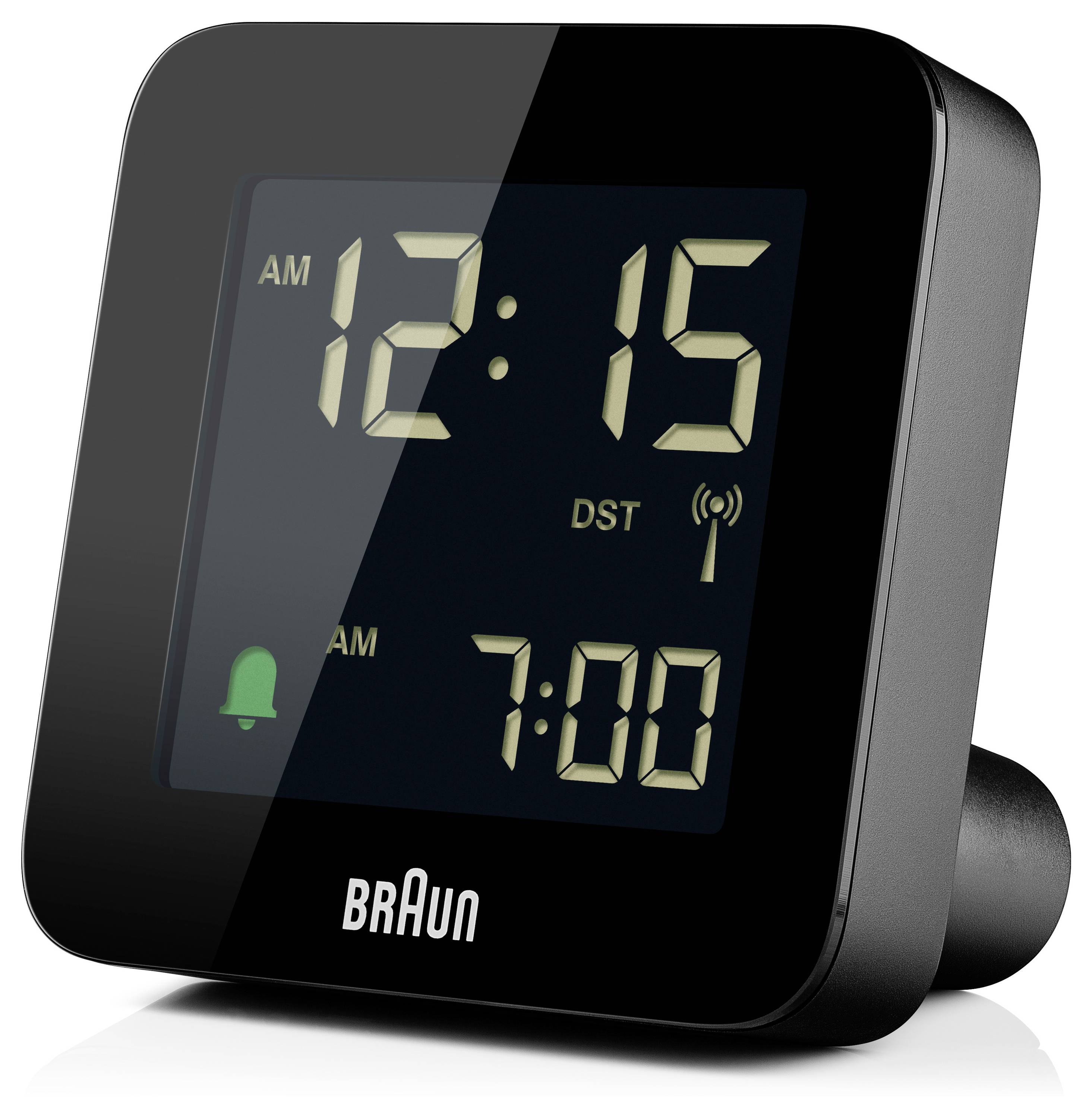 Braun BC09B-DCF Wecker Schwarz Alarmzeiten 1 Zweizeilig