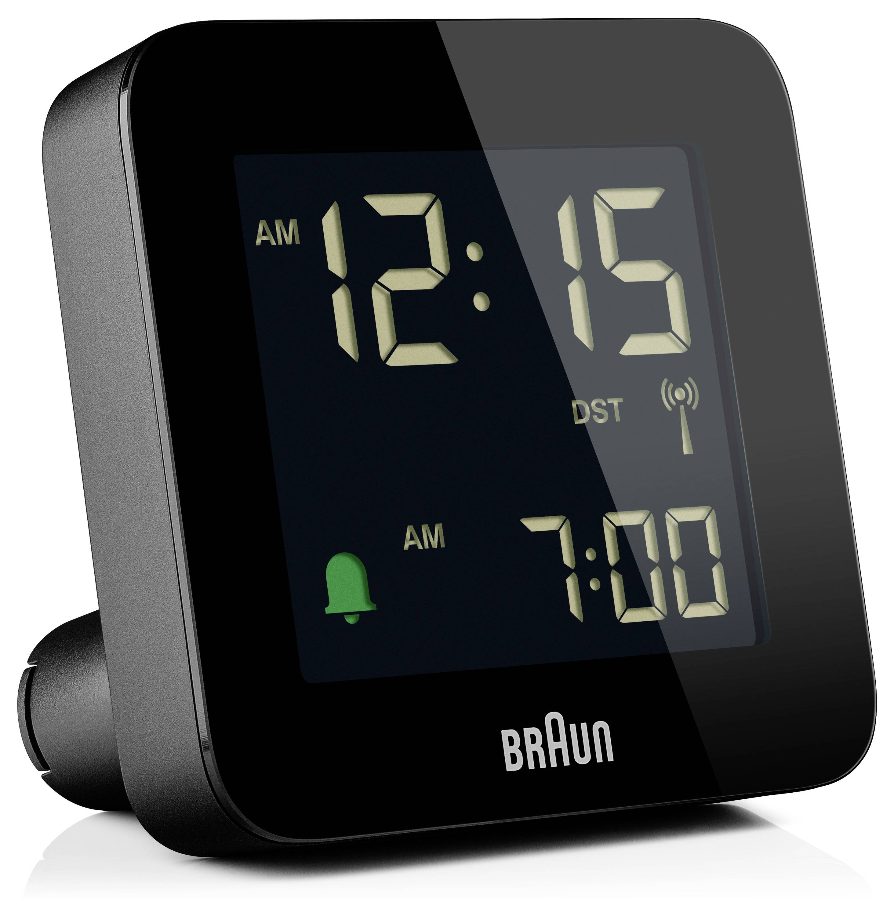 Braun BC09B-DCF Wecker Schwarz Alarmzeiten 1 Zweizeilig