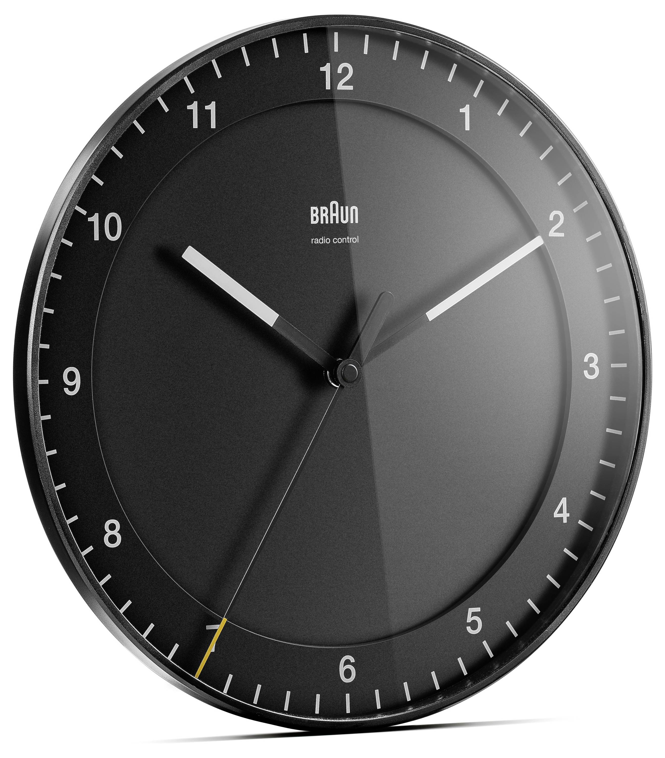 Braun BC17DCF Funk Wanduhr 30cm x 30cm x 30cm x 4.2cm Schwarz