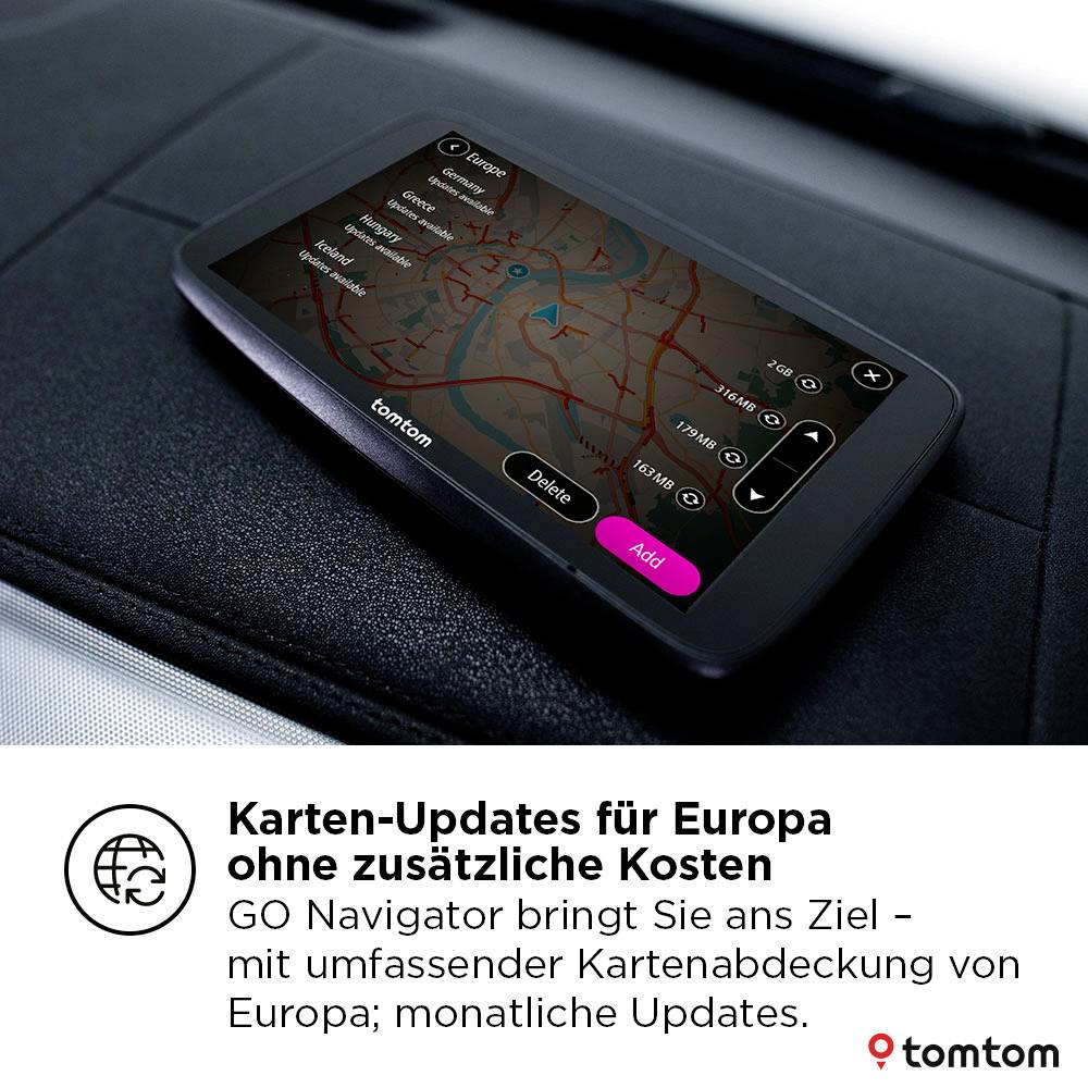 TomTom Go Navigator 6" 2nd Navi 15.2cm 6 Zoll Britische Inseln, Europa