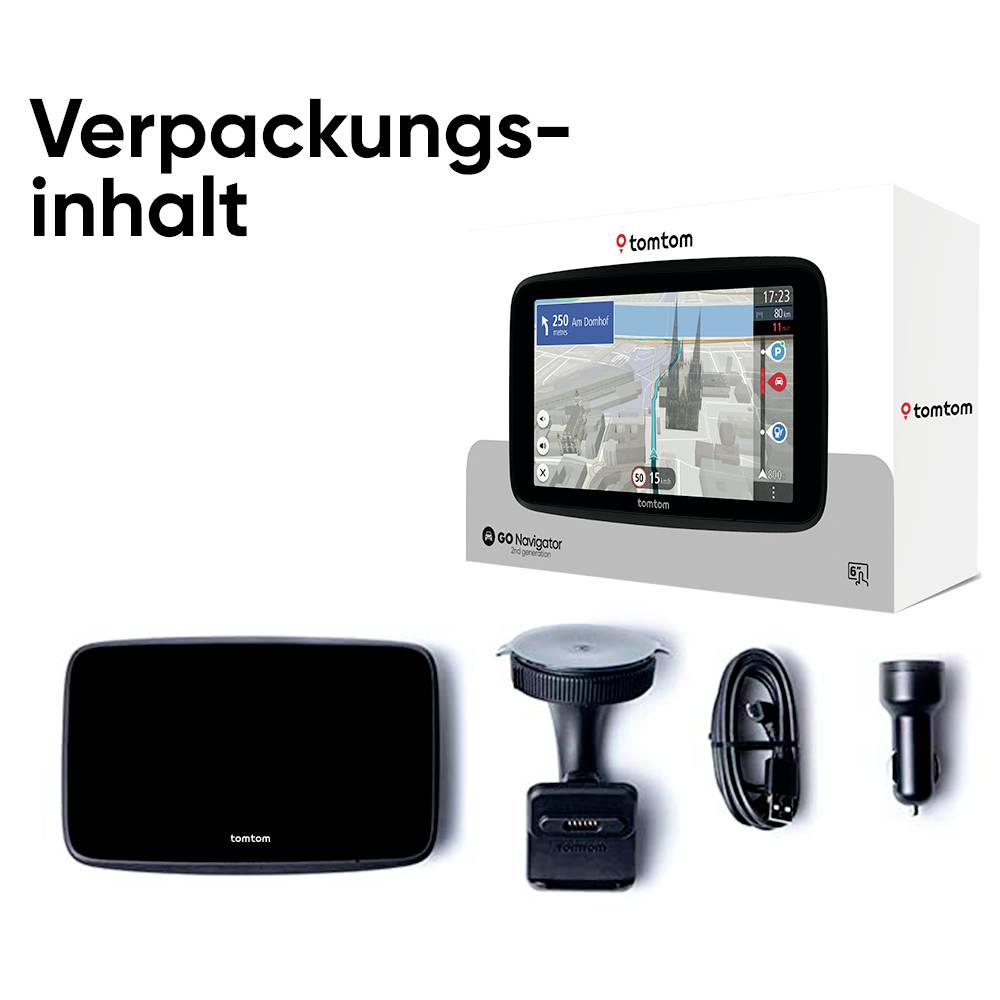 TomTom Go Navigator 6" 2nd Navi 15.2cm 6 Zoll Britische Inseln, Europa