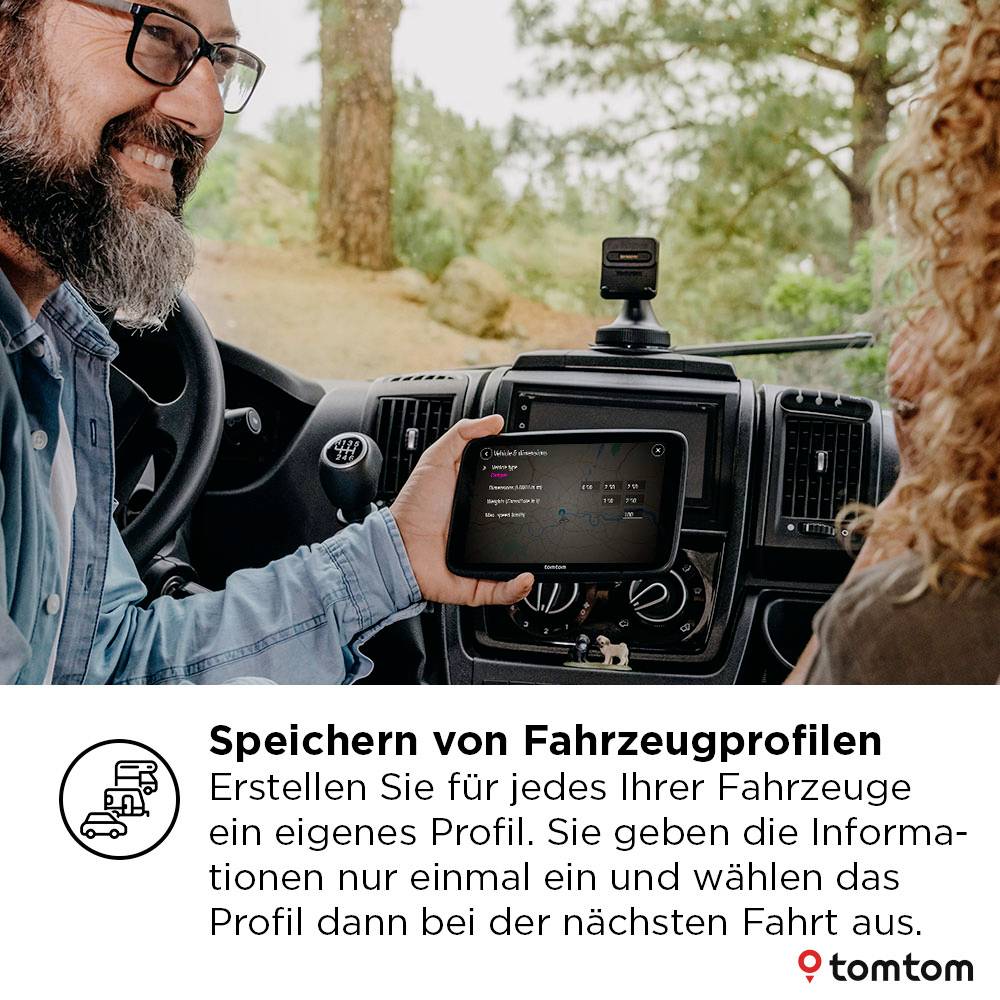 TomTom Go Camper Max 7" 2nd LKW-Navi 17.8cm 7 Zoll