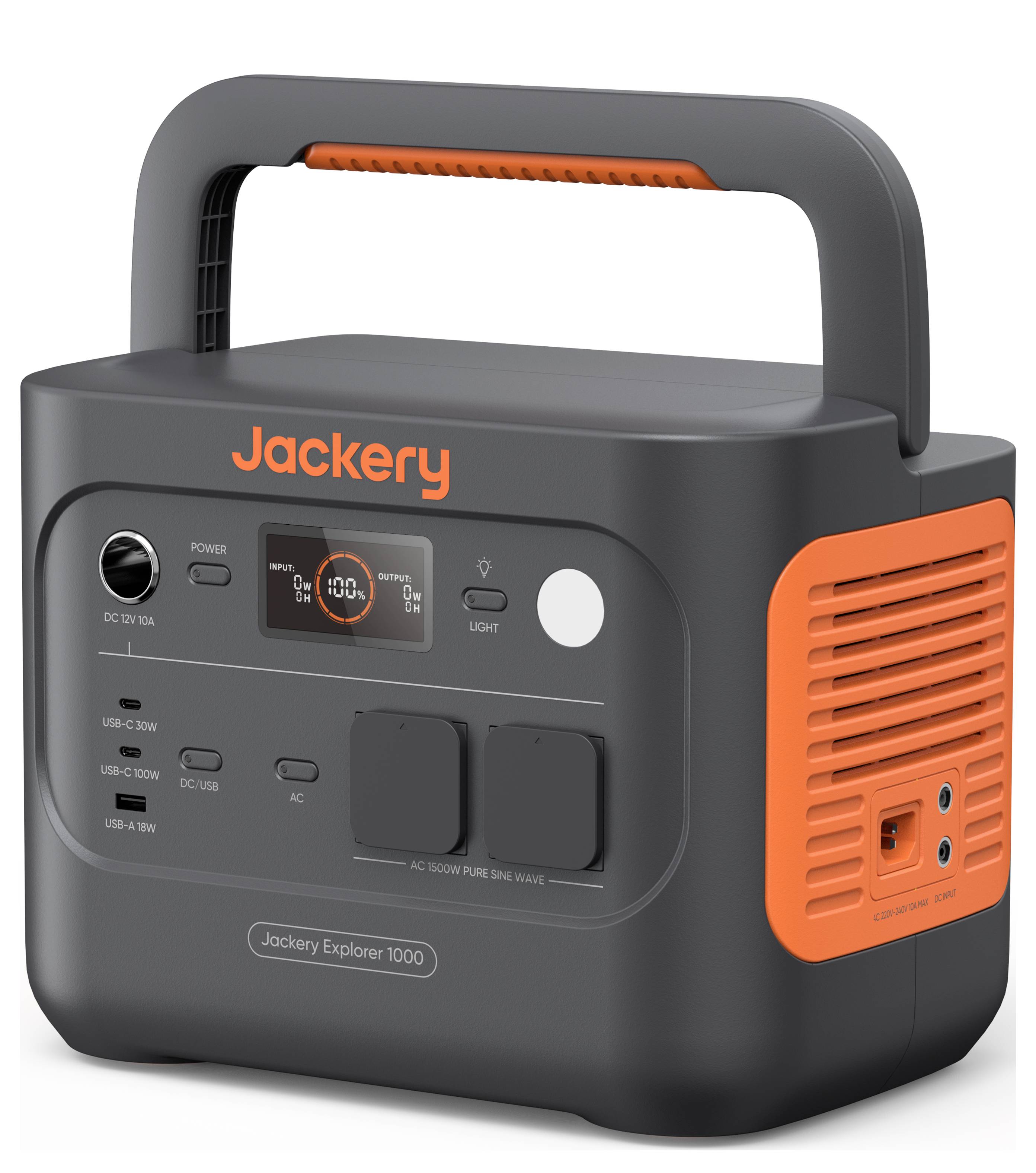 Jackery Explorer 1000 v2 Powerstation LiFePO 4 USB-A, USB-C® Schwarz/Orange