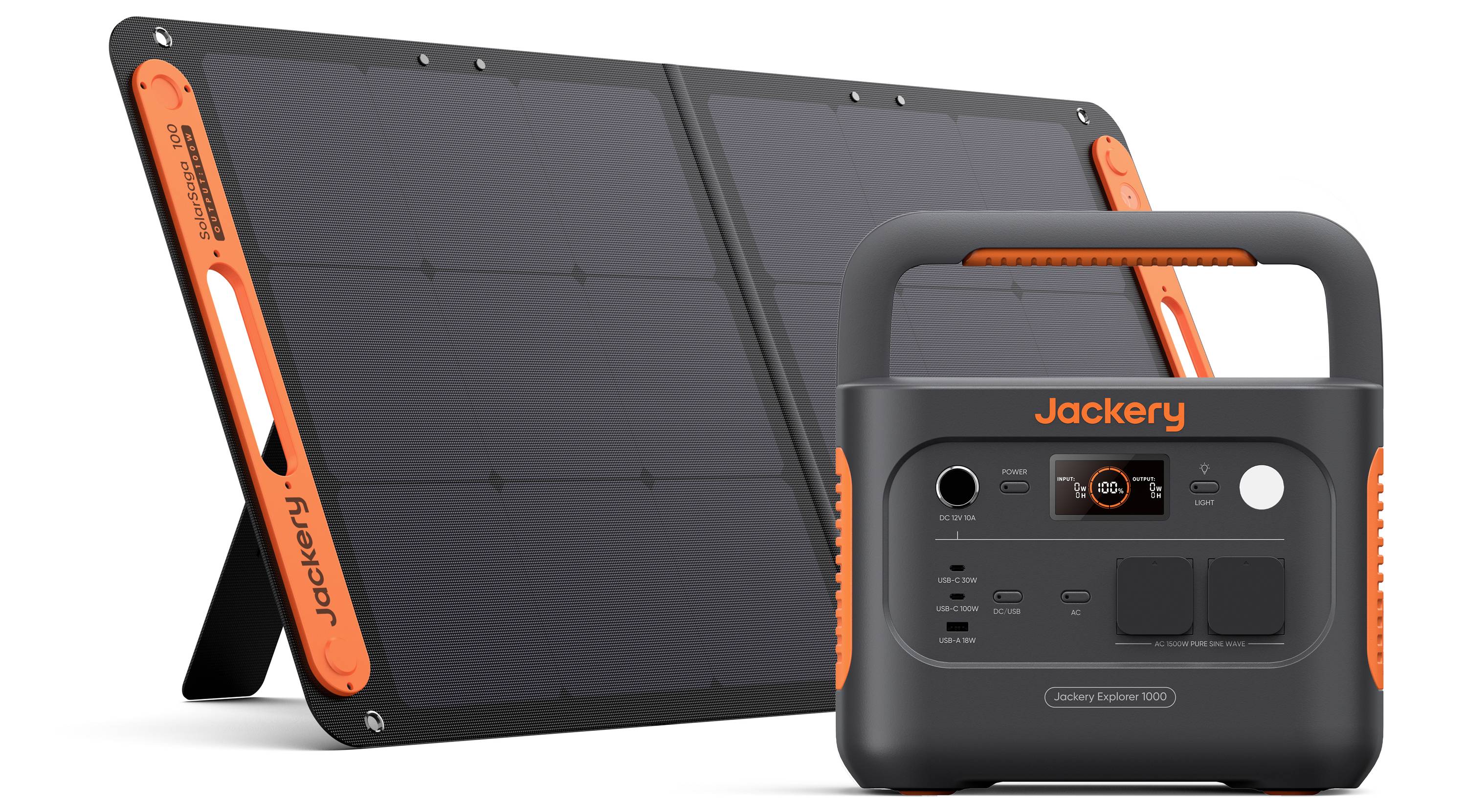 Jackery Explorer 1000 v2 Powerstation LiFePO 4 USB-A, USB-C® Schwarz/Orange