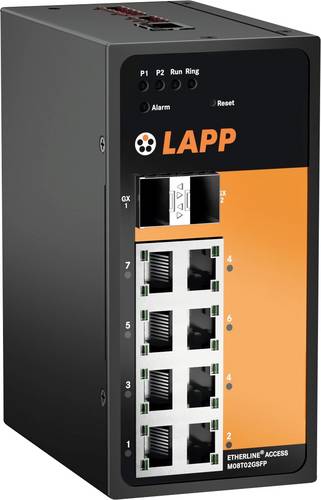 LAPP ETHERLINE® ACCESS M08T02GSFP Industrial Ethernet Switch