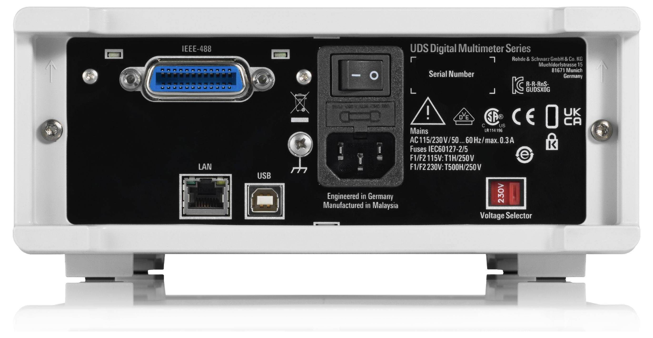 Rohde & Schwarz R&S®UDS600 Tisch-Multimeter digital Grafik-Display, Datenlogger CAT II 300 V, CAT I 1000V