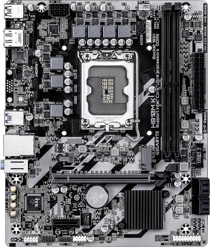 Gigabyte H810M K Mainboard Sockel (PC) Intel® LGA 1851 Formfaktor (Details) Micro-ATX Mainboard-Chipsatz Intel® H810 Express