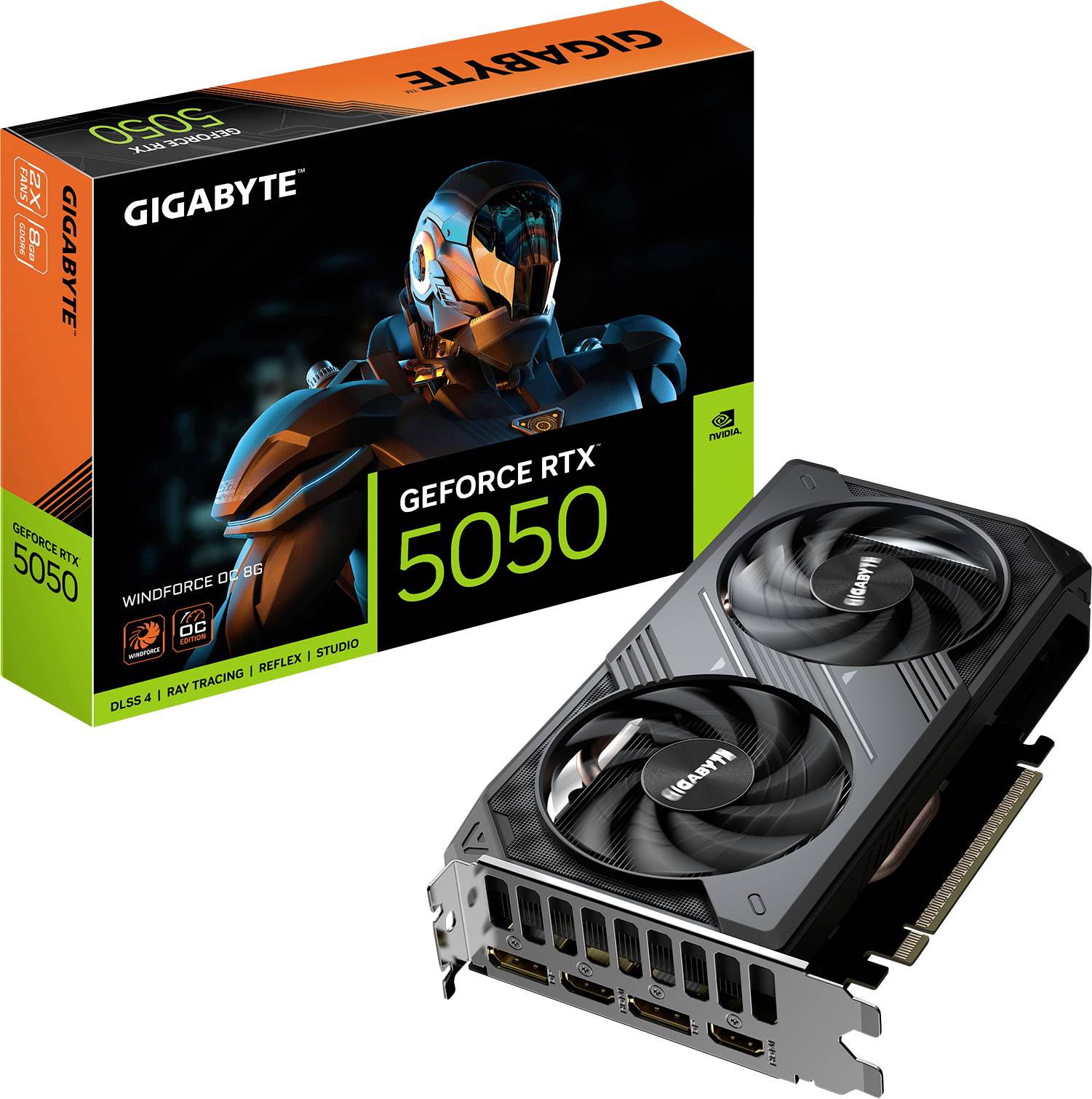 Gigabyte Grafikkarte Nvidia GeForce RTX 5050 8GB GDDR6-VRAM PCIe HDMI®, DisplayPort