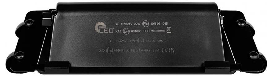 SecoRüt Frontblitzer / Straßenräumer LED Blitzer 12&24 Volt Strobo LW0054 Saugnapf Orange