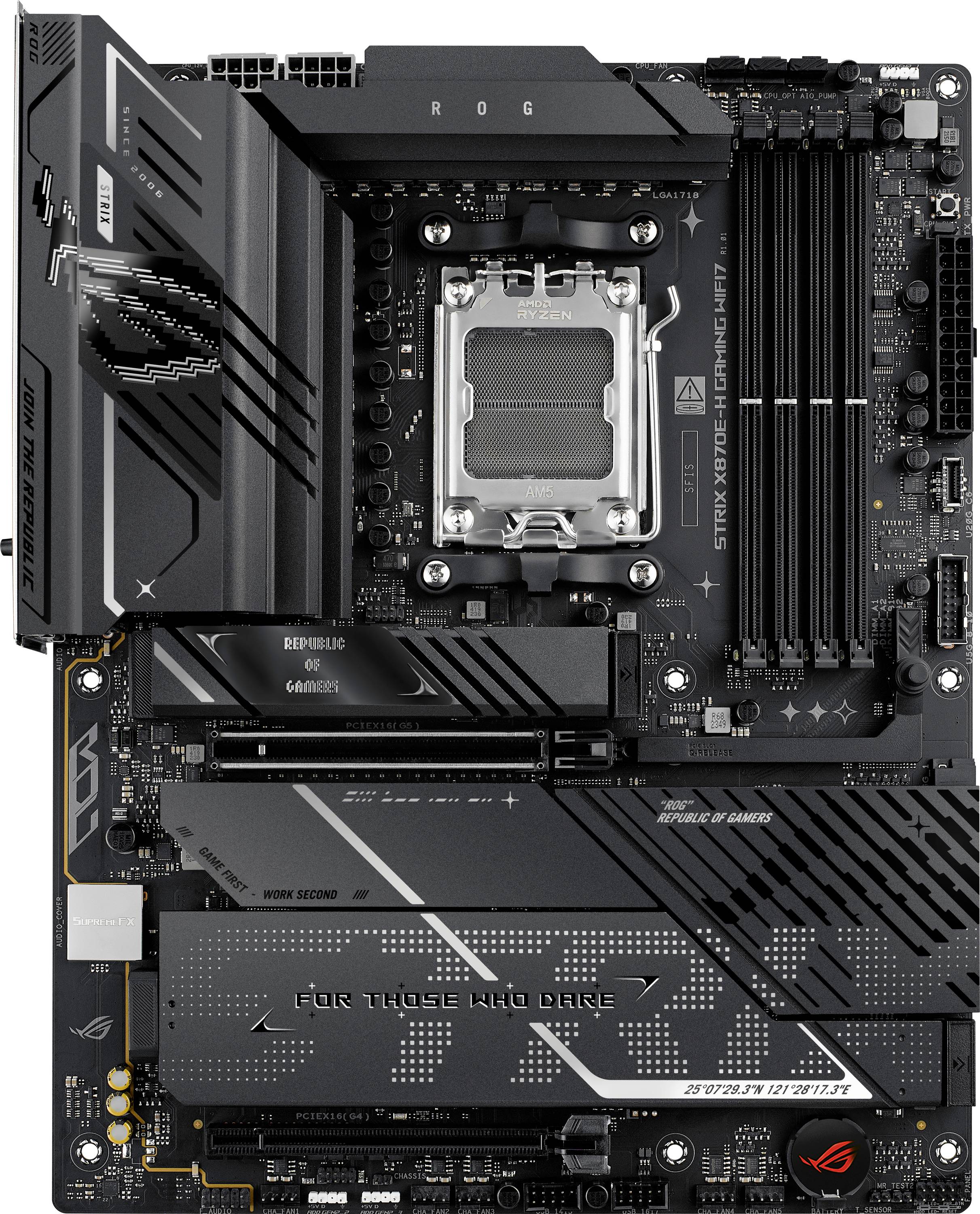 Asus STRIX X870E-H Mainboard Sockel (PC) AMD® AM5 Formfaktor (Details) ATX Mainboard-Chipsatz AMD® X870E