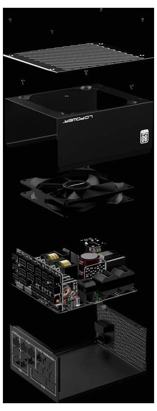 LC Power LC1000P2 V3.1 Platinum PC Netzteil 1000W ATX 80PLUS® Platinum