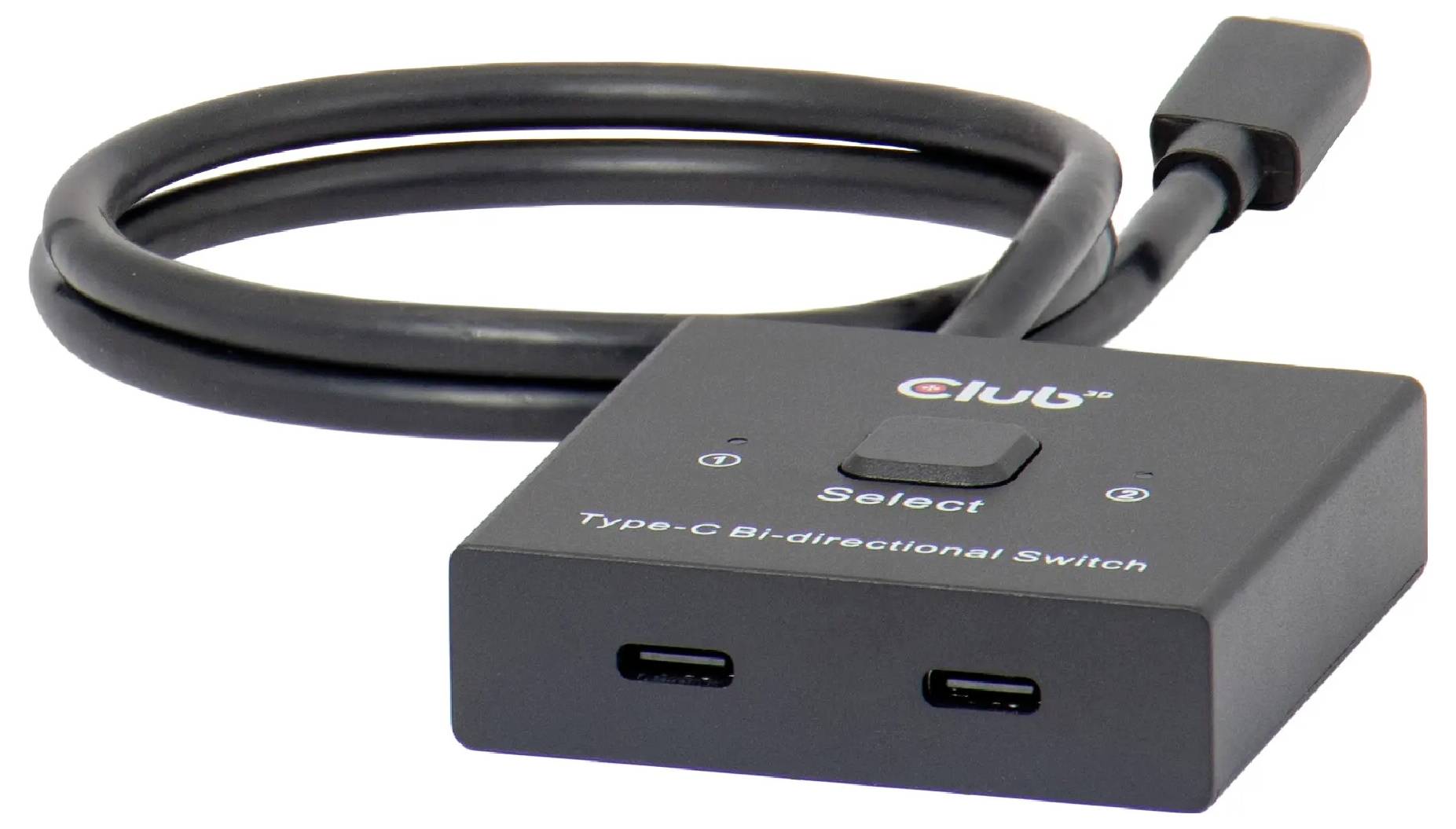 Club3D CSV-2511 USB-C® (USB 3.2 Gen 2) Umschalter bidirektional verwendbar, LED-Anzeige