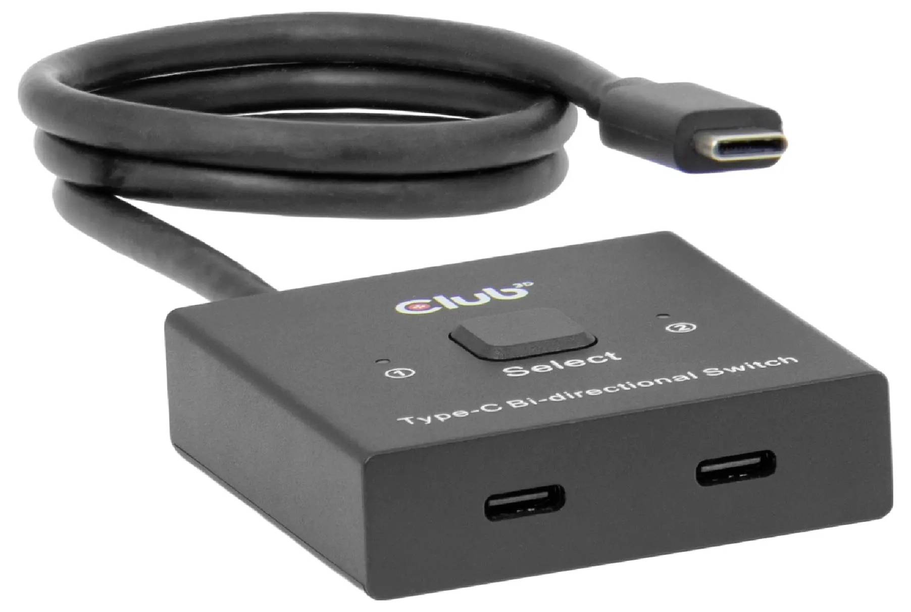 Club3D CSV-2511 USB-C® (USB 3.2 Gen 2) Umschalter bidirektional verwendbar, LED-Anzeige