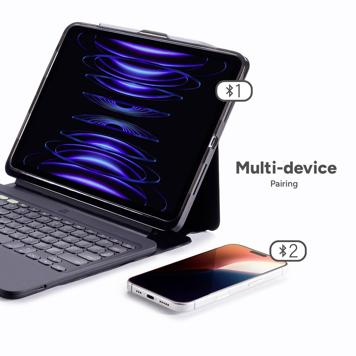 ZAGG KB Pro Keys 2 Tablet-Tastatur mit Hülle Passend für Marke (Tablet): Apple iPad Air 11" (M2, 2024), iPad Air 11" (M3, 2025) Apple iOS®
