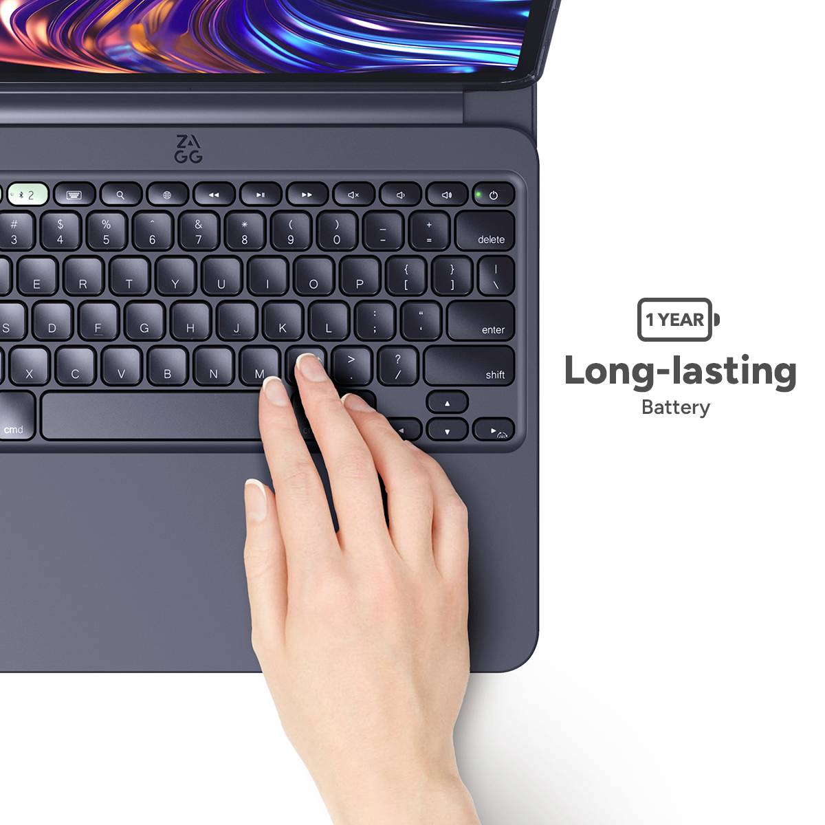 ZAGG KB Pro Keys 2 Tablet-Tastatur mit Hülle Passend für Marke (Tablet): Apple iPad 11 (4. Generation) Apple iOS®