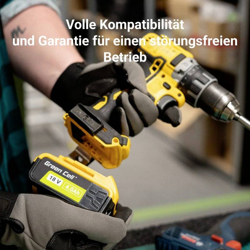 Green Cell GC-PTDW18V5 DCB184 Werkzeug-Akku 18V 5.0Ah Li-Ion