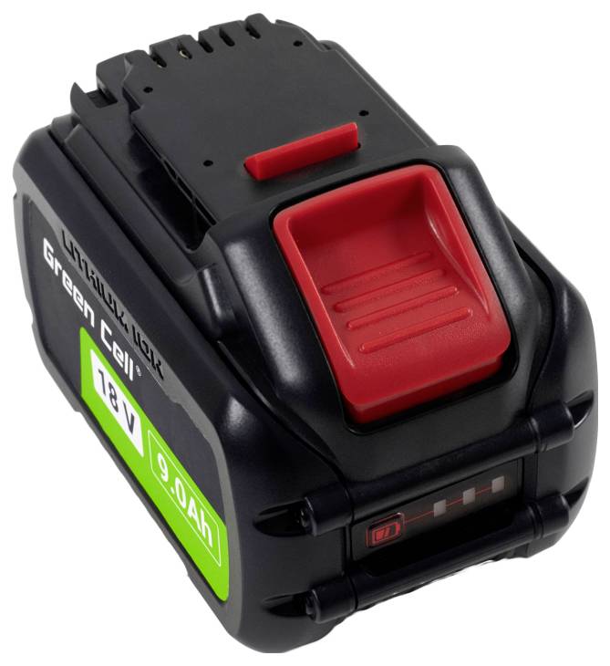 Green Cell GC-PTDW18V9 DCB547 DCB184 DCB182 Werkzeug-Akku 18V 9.0Ah Li-Ion