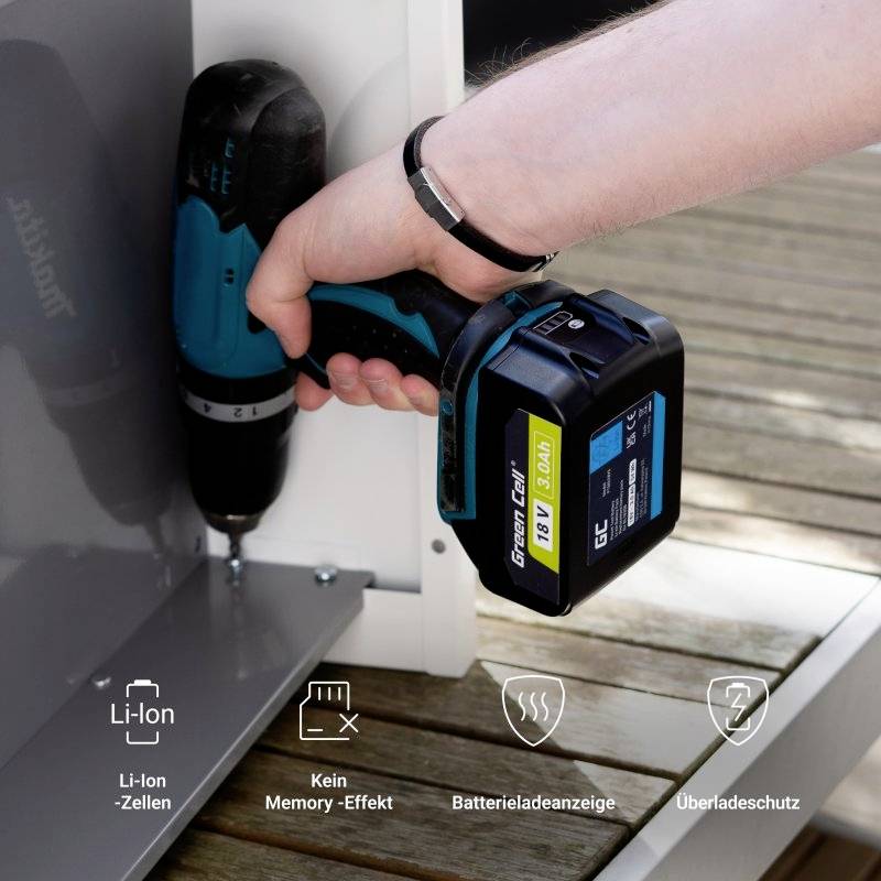 Green Cell GC-PTMA18V3 BL1830 Werkzeug-Akku 18V 3Ah Li-Ion